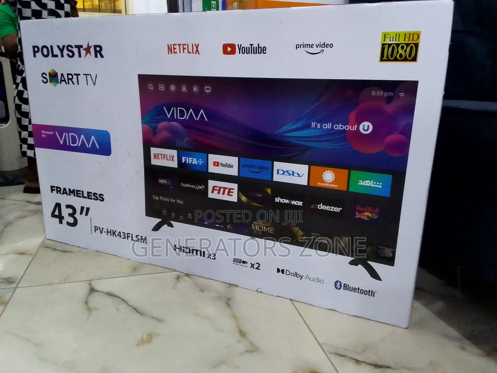 Quality Polystar 43" Smart TV