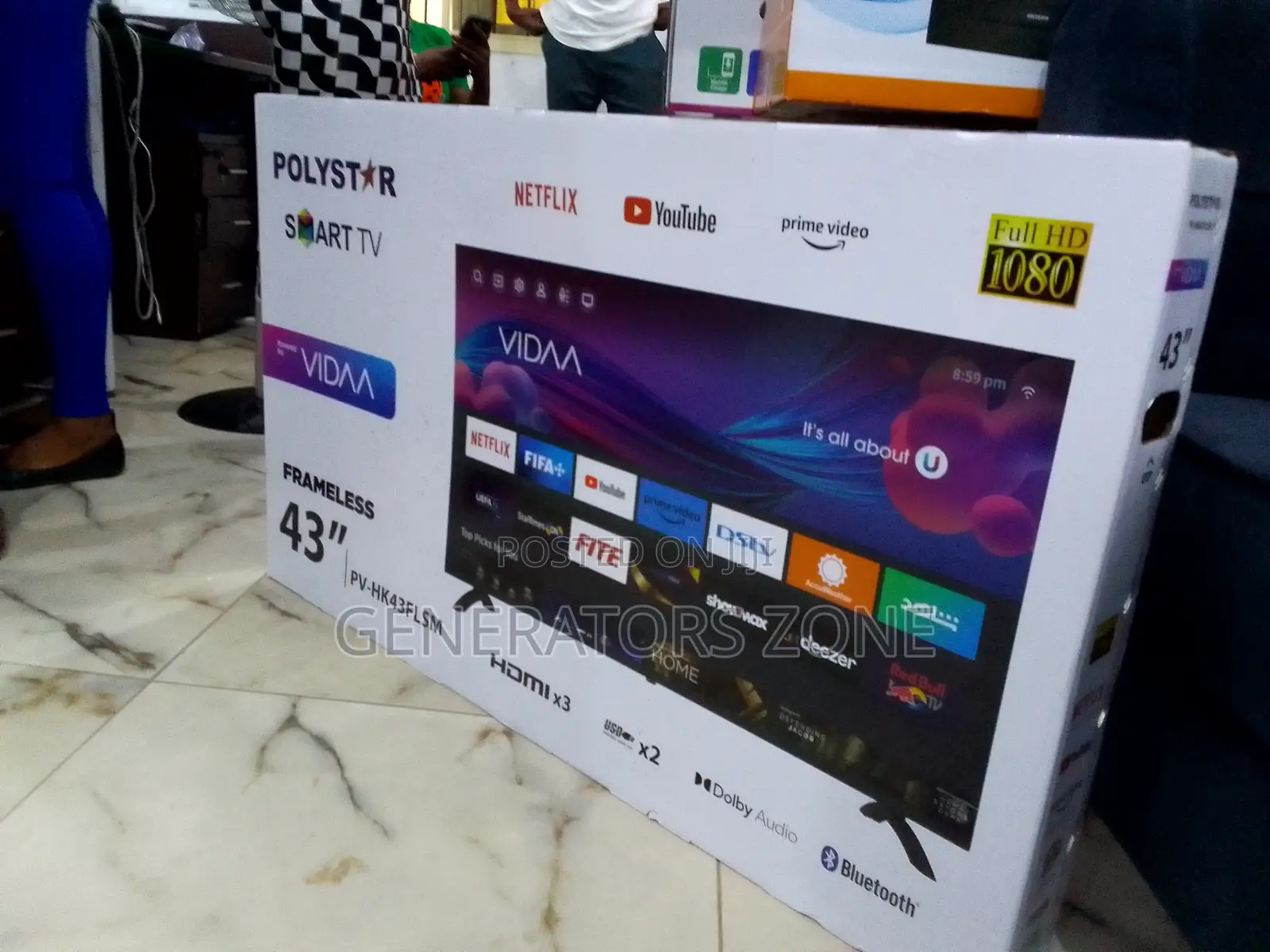 Quality Polystar 43" Smart TV