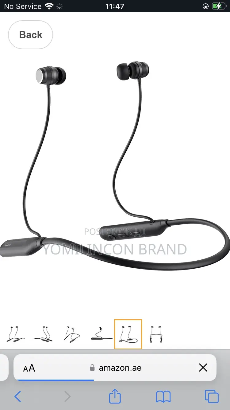 Havit E529BT Wireless Neckband Earphones Powerful Bass,Black