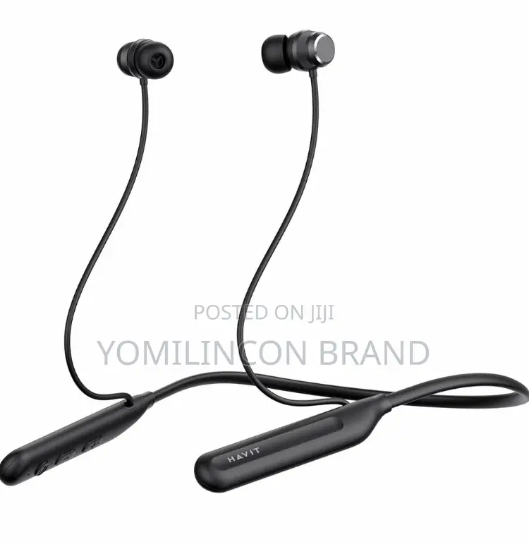 Havit E529BT Wireless Neckband Earphones Powerful Bass,Black