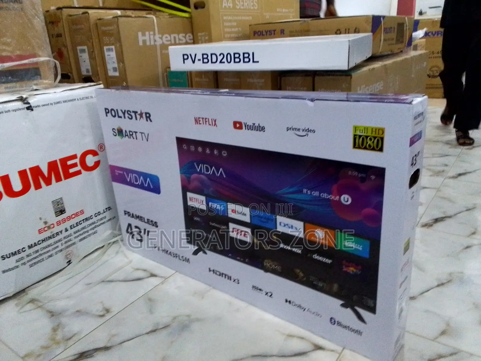 Top Pick Polystar 43" Smart TV {Pv-hk43flsm}