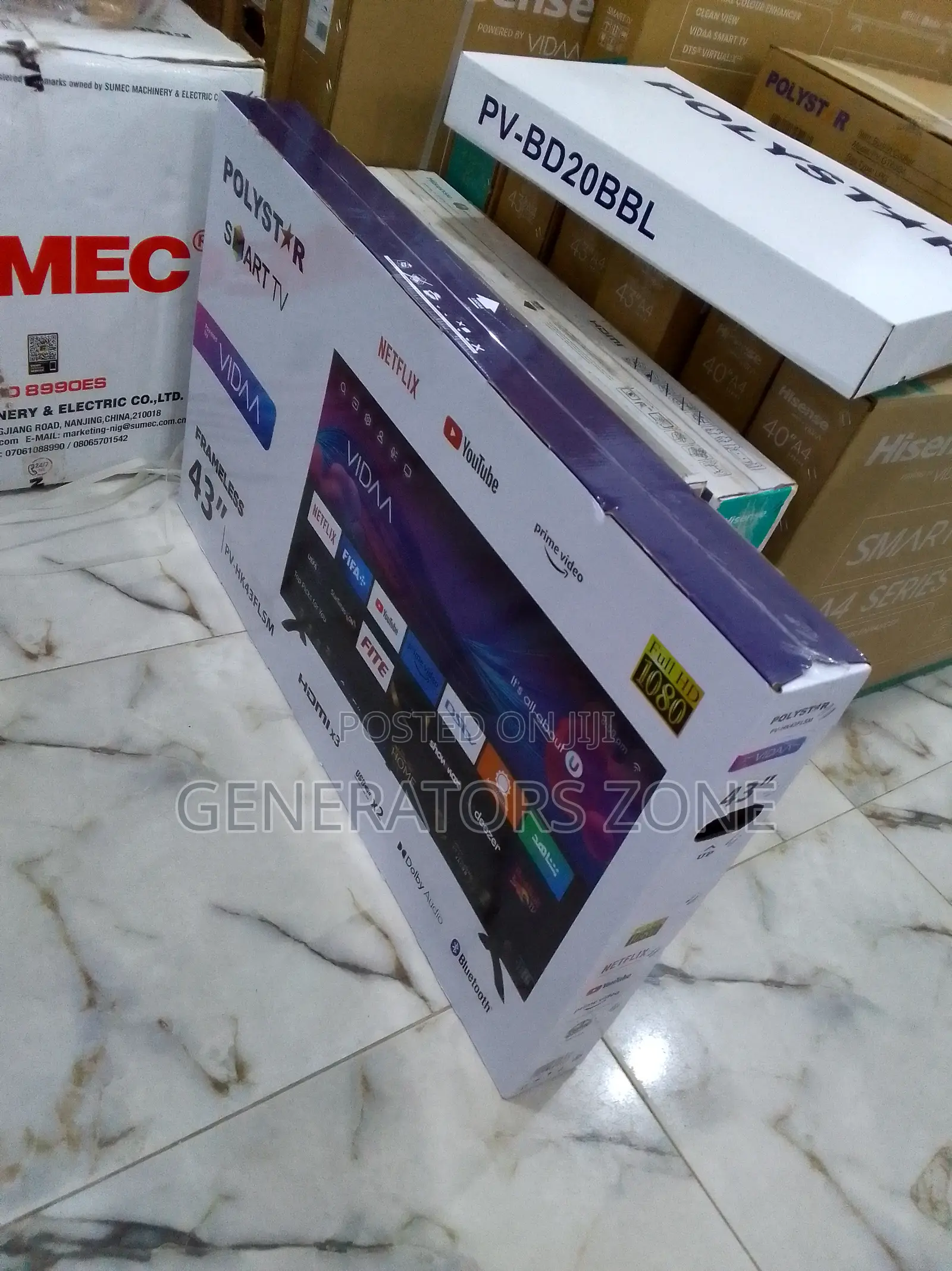 Most Top Polystar 43' Smart TV [Pv-Hk-43flsm}