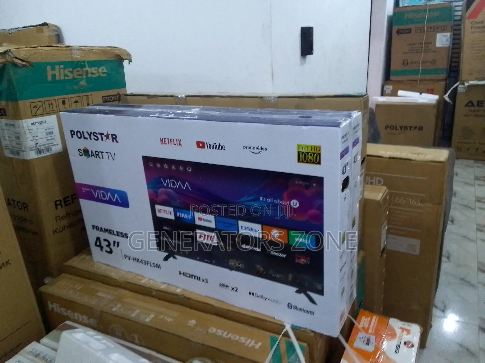 Most Top Polystar 43' Smart TV [Pv-Hk-43flsm}