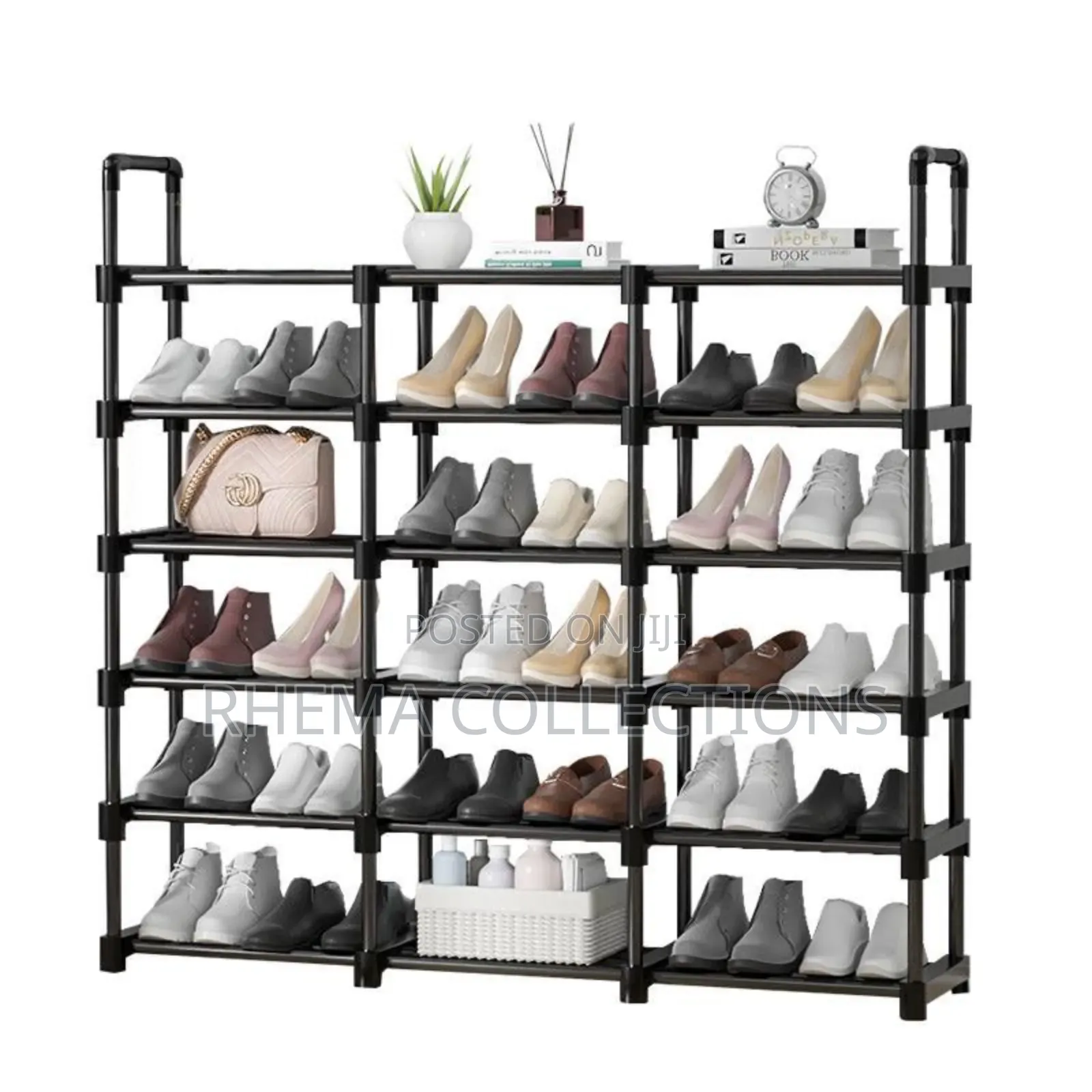 3 Compartment Quality 6 Step Shoe Rack