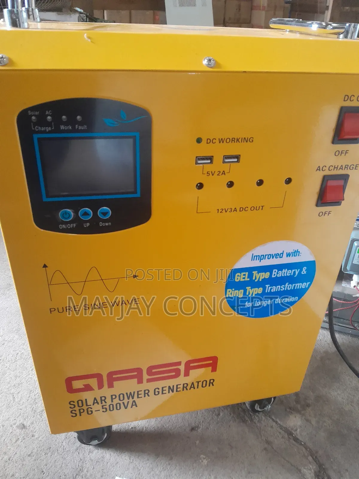 Qasa 300WATTS Solar Power Generator+Panel for TV,LAPTOP,BLENDER