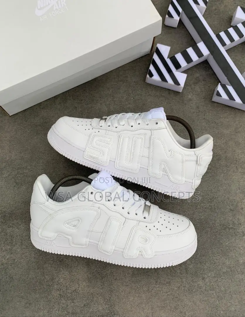 Cactus Plant Flea X Nike Air Force 1 Triple White Sneakers