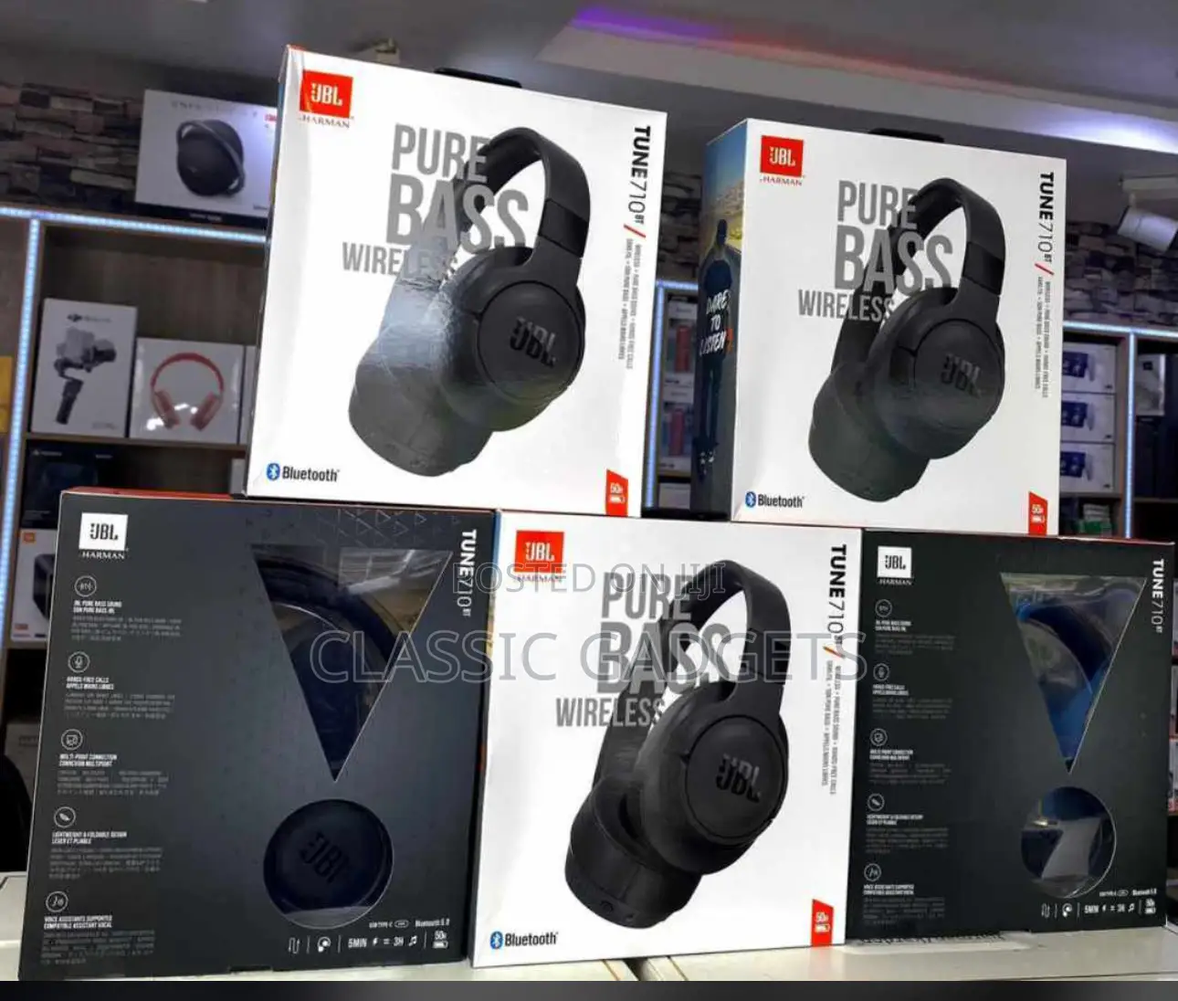 JBL Tune 710BT Lightweight Wireless Over-Ear Headphones