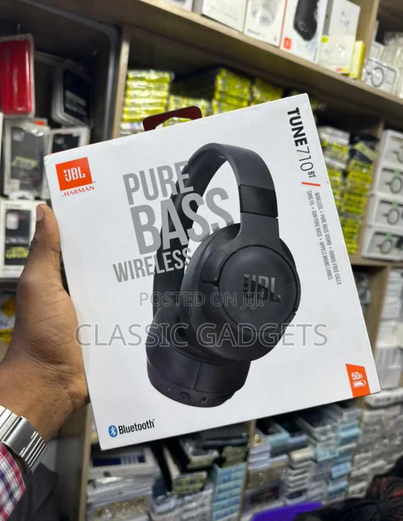 JBL Tune 710BT Lightweight Wireless Over-Ear Headphones