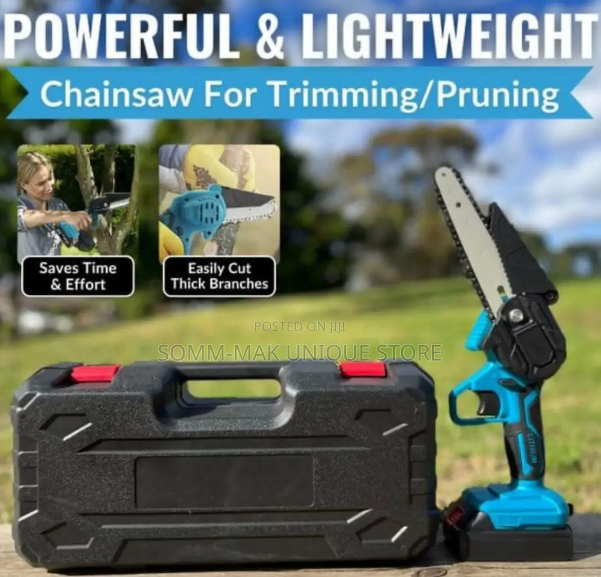 Rechargeable Cordless Trimming, Cutting Sewing Chain Machin