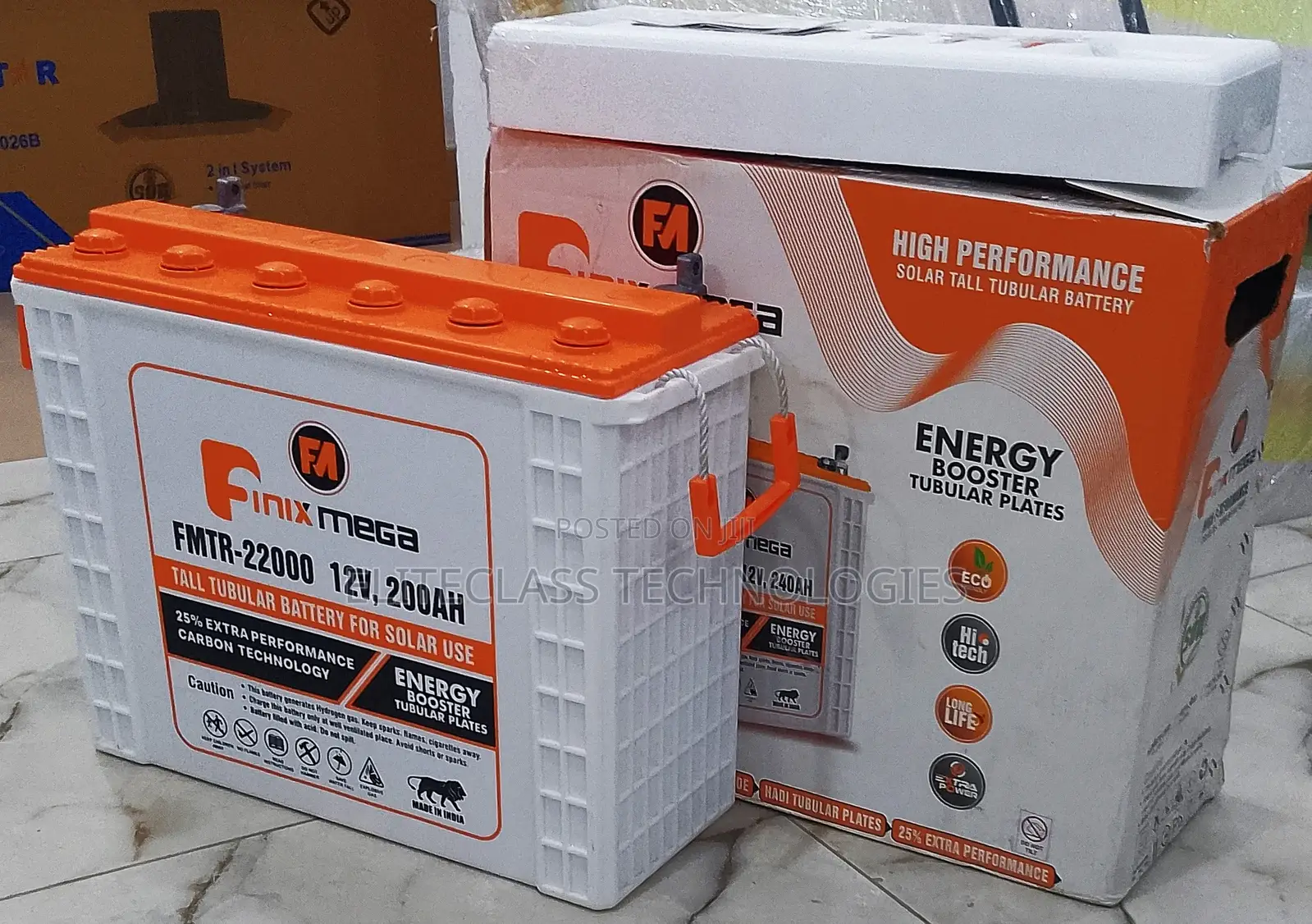Best Quality Finix Mega Tubular Battery 12v/200ah