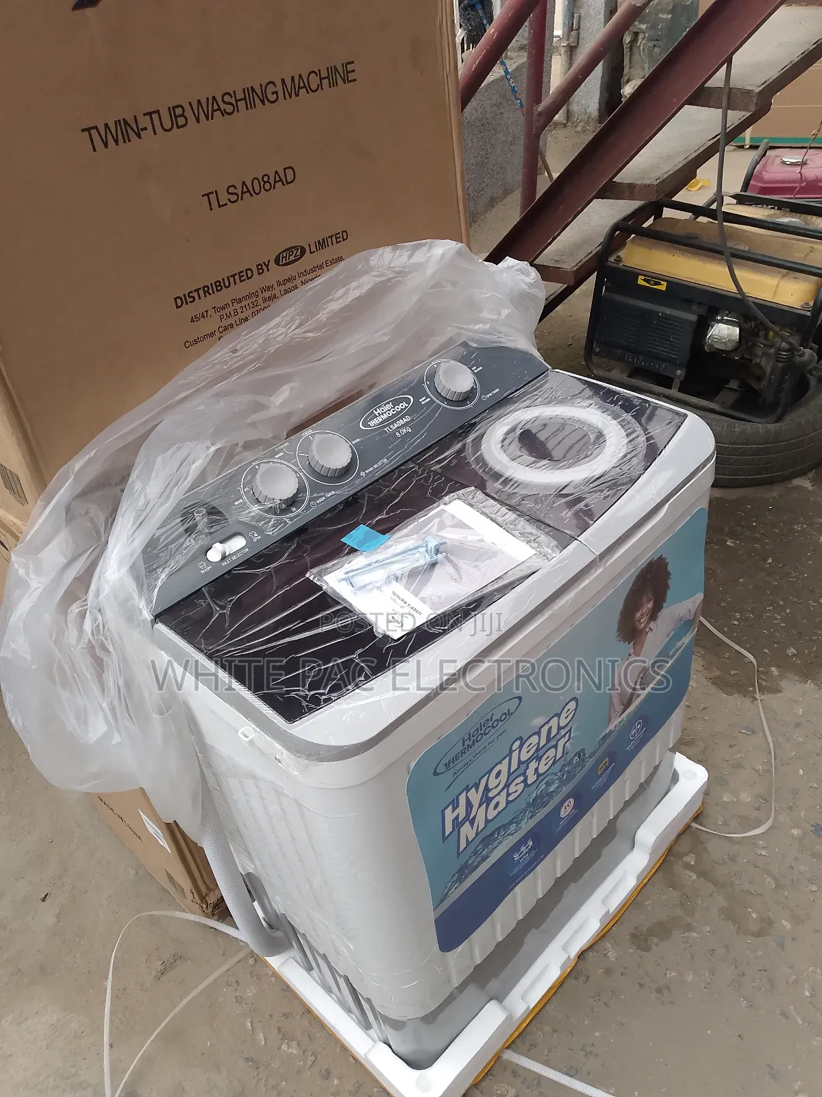 Haier Thermocool Twin Tub Wash Machine TSA08–8kg Manual>3yrs
