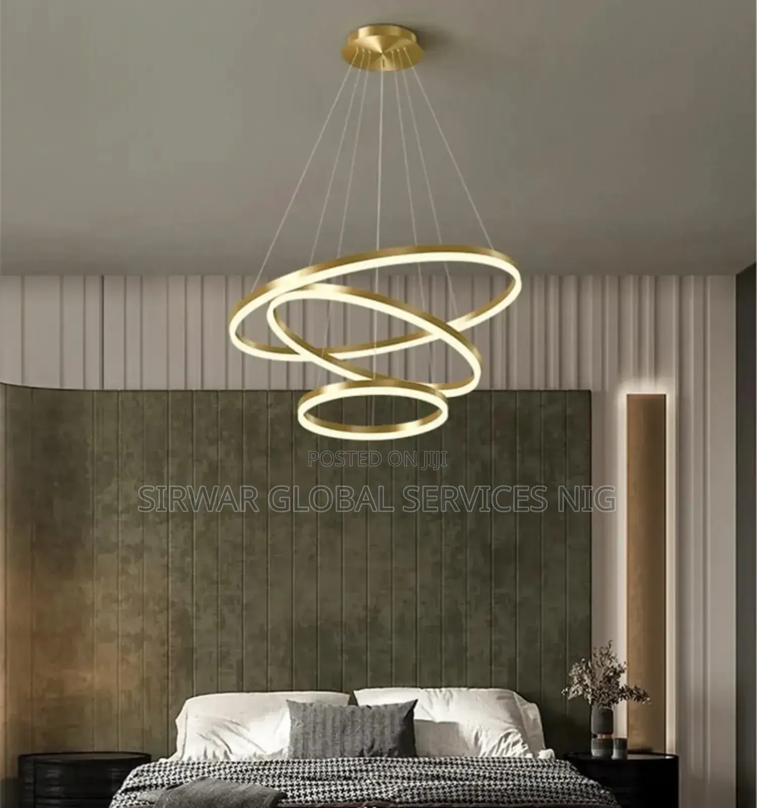 3 Step Drop Light Gold Body by 800mm