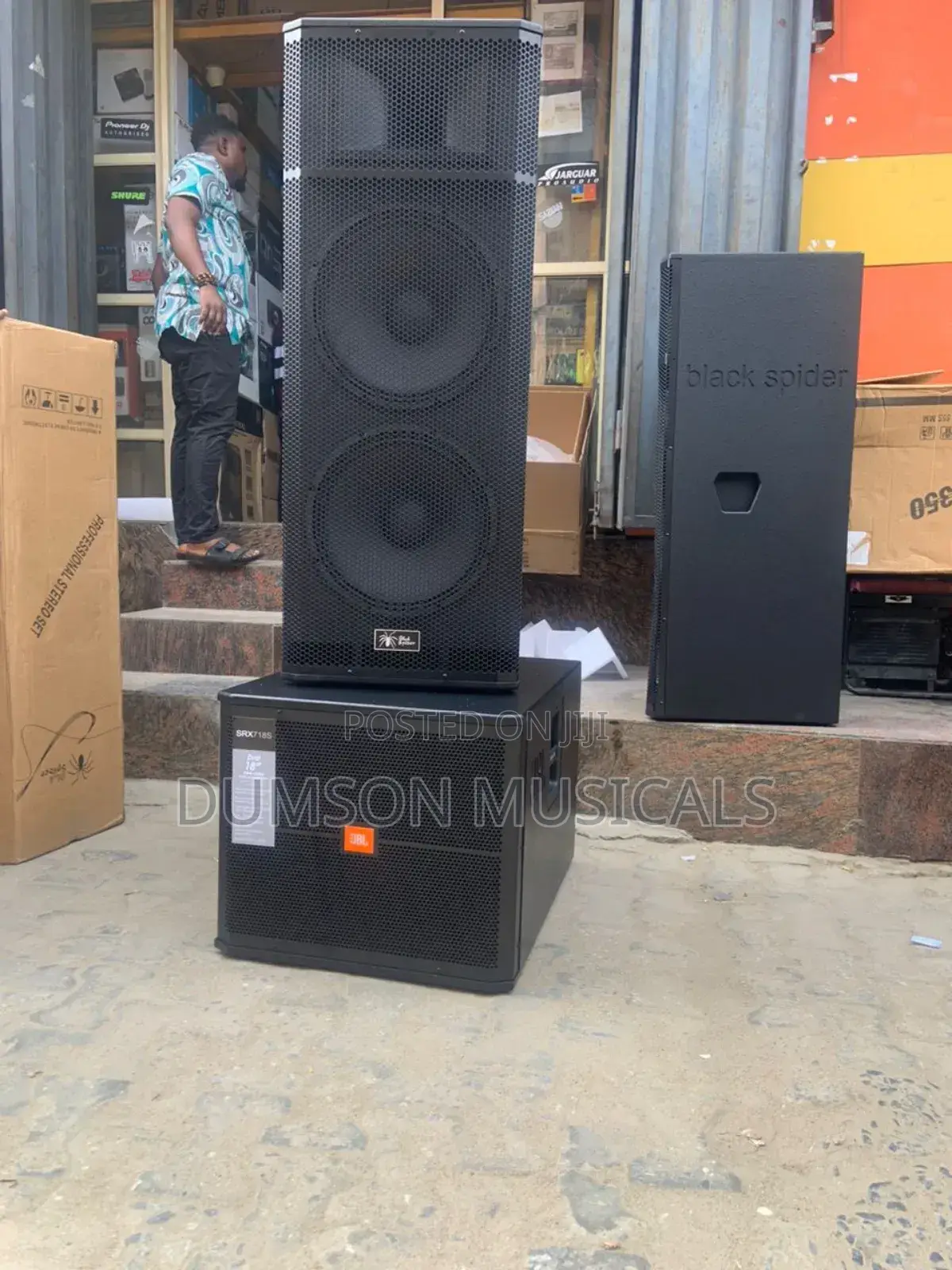 Jbl Single Sub And Full Ranger Spider Professional Speaker