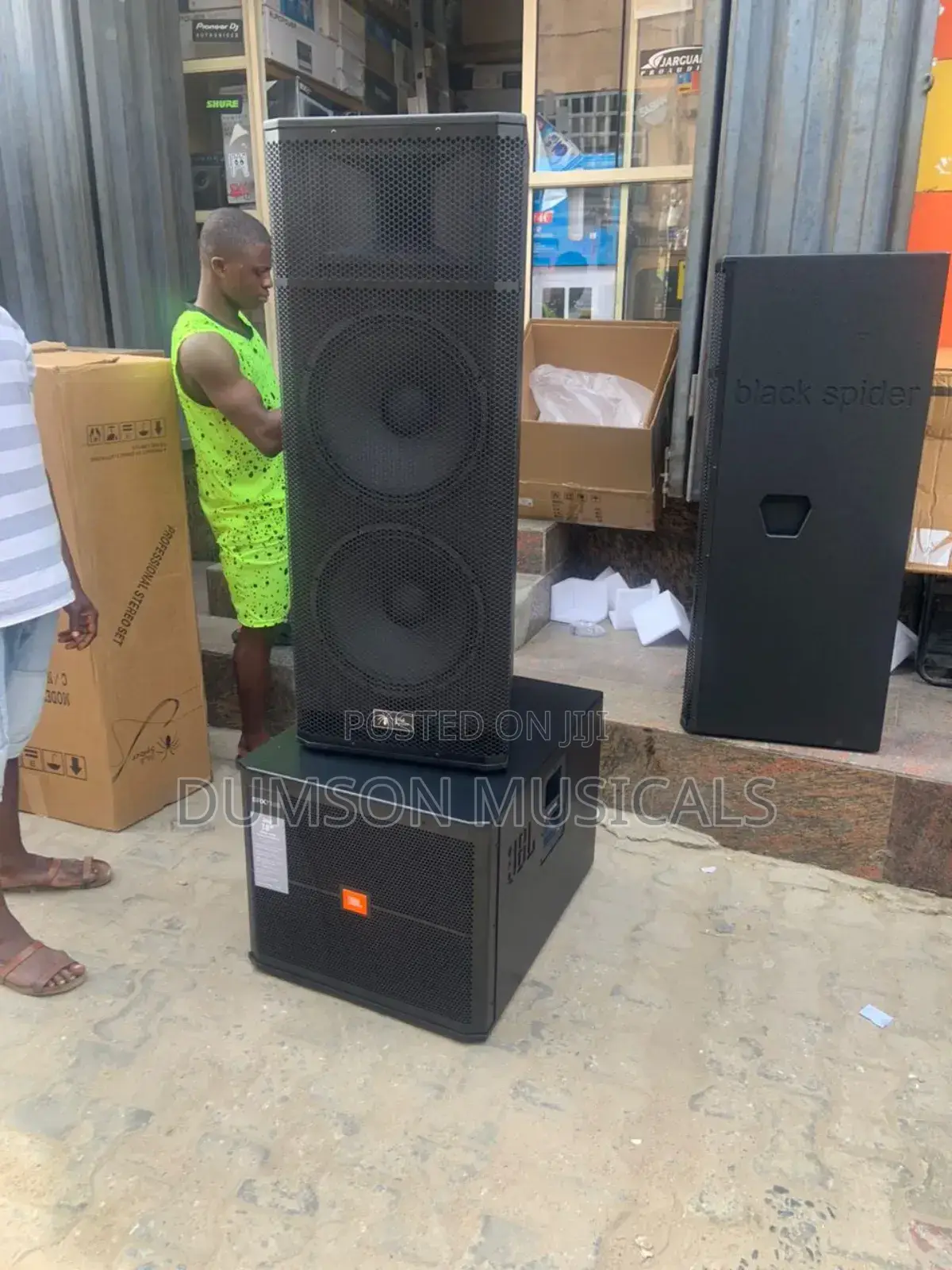 Jbl Single Sub And Full Ranger Spider Professional Speaker