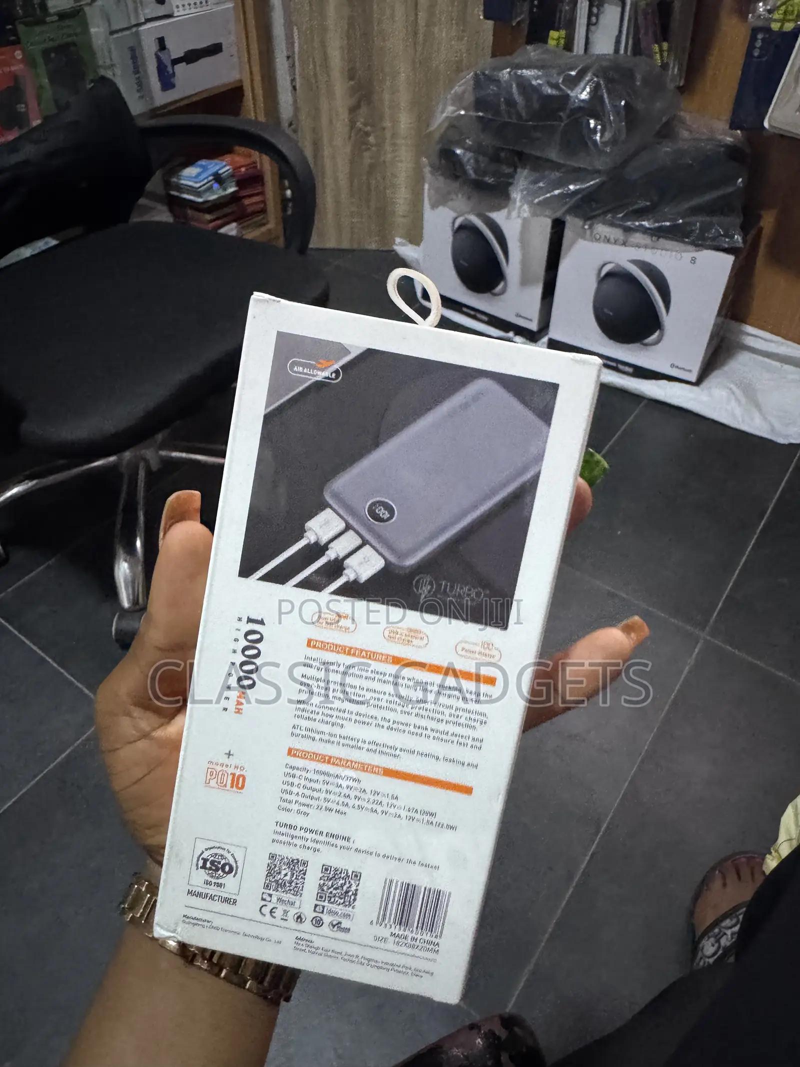 Ldnio Pq10 Ultraslim LED Digital Display Power Bank 10000mah