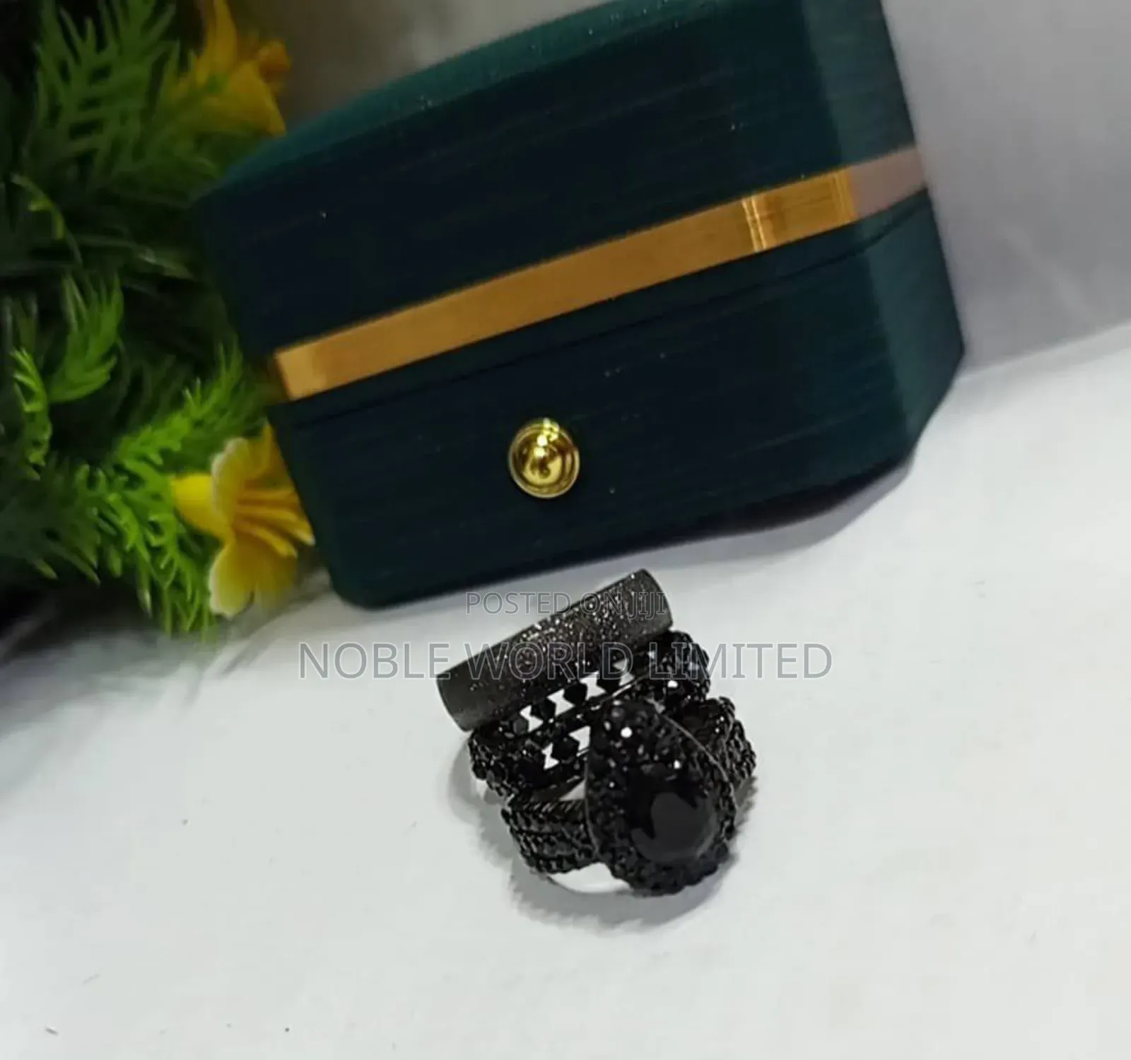 Titanium Steel Black Rings