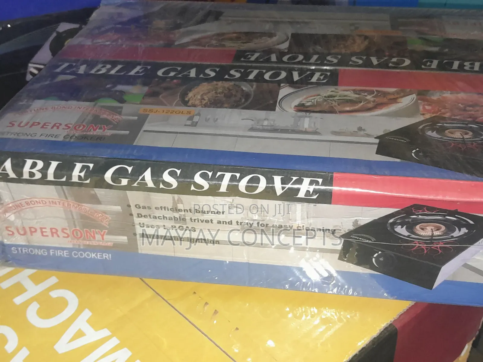 Supersony Single Glass Table Top Gas Burner