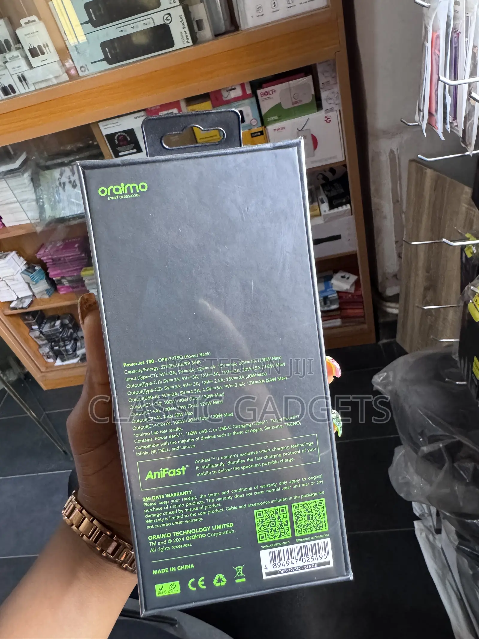 Oraimo Powerjet 130 27600mah 130W Power