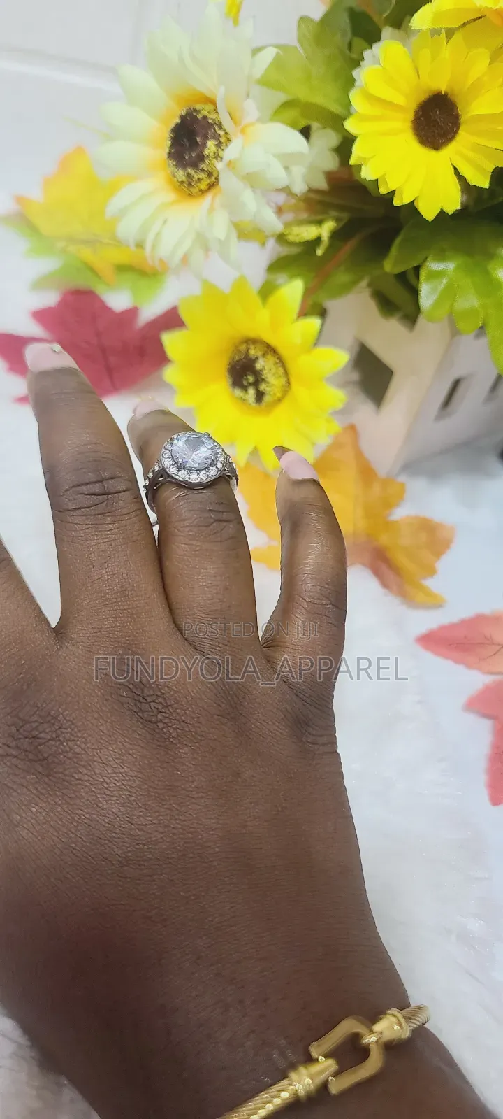 Stainless Steel Engagement Ring