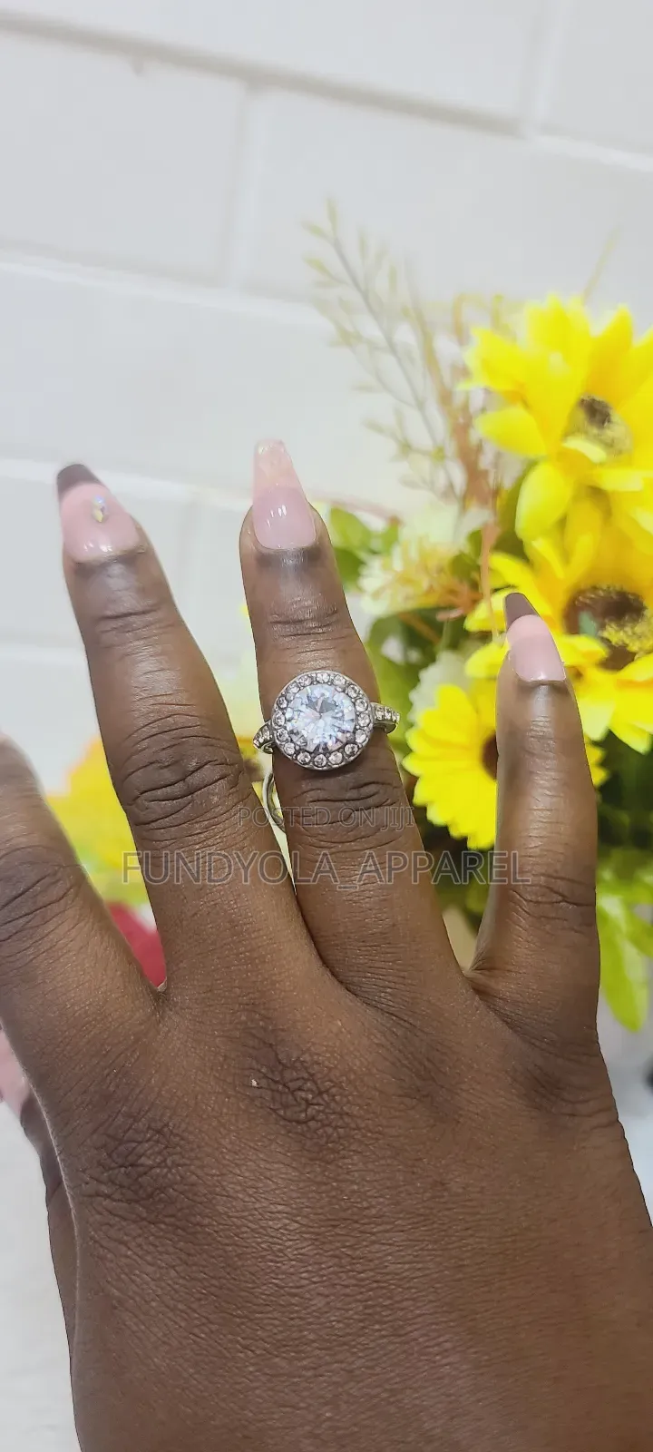 Stainless Steel Engagement Ring