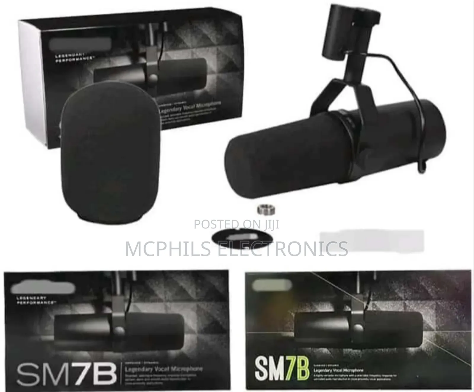 Shure Electret Condenser Recording Vocal Microphone Sm7b