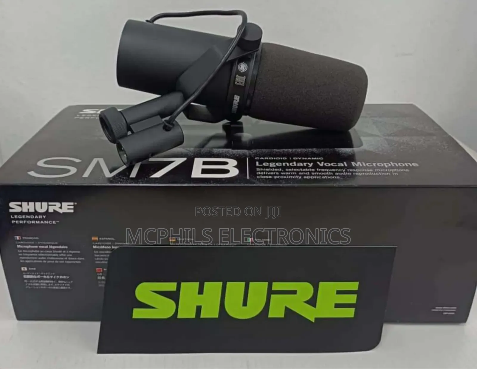 Shure Electret Condenser Recording Vocal Microphone Sm7b