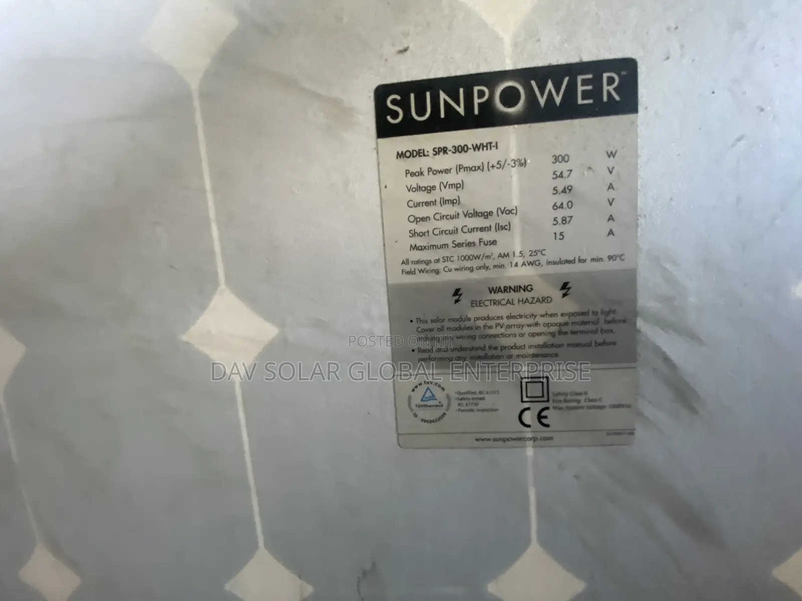 300W Sunpower