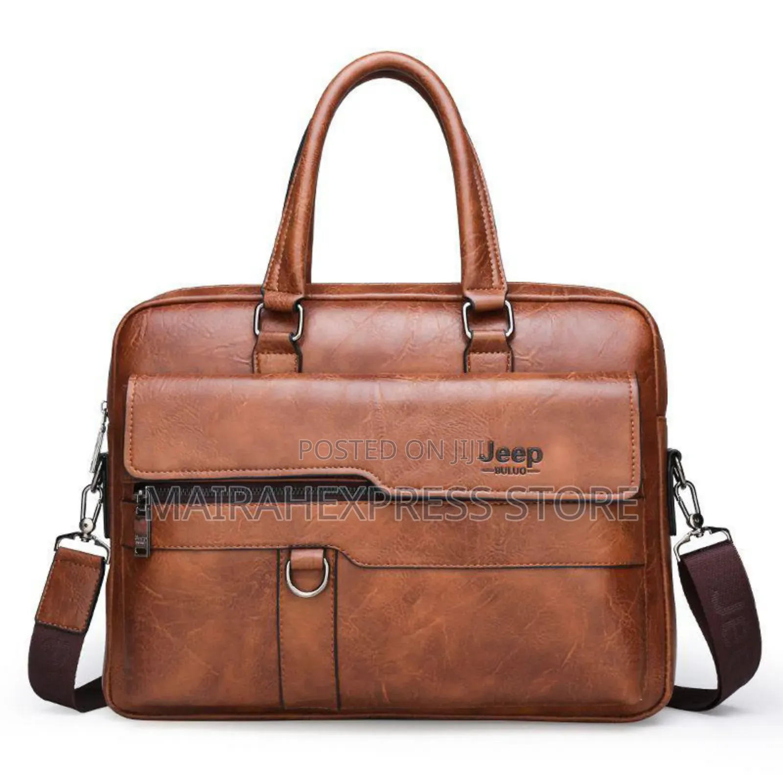 Jeep Buluo Luxury Genuine 4ever Leather Men’S Hand Bag