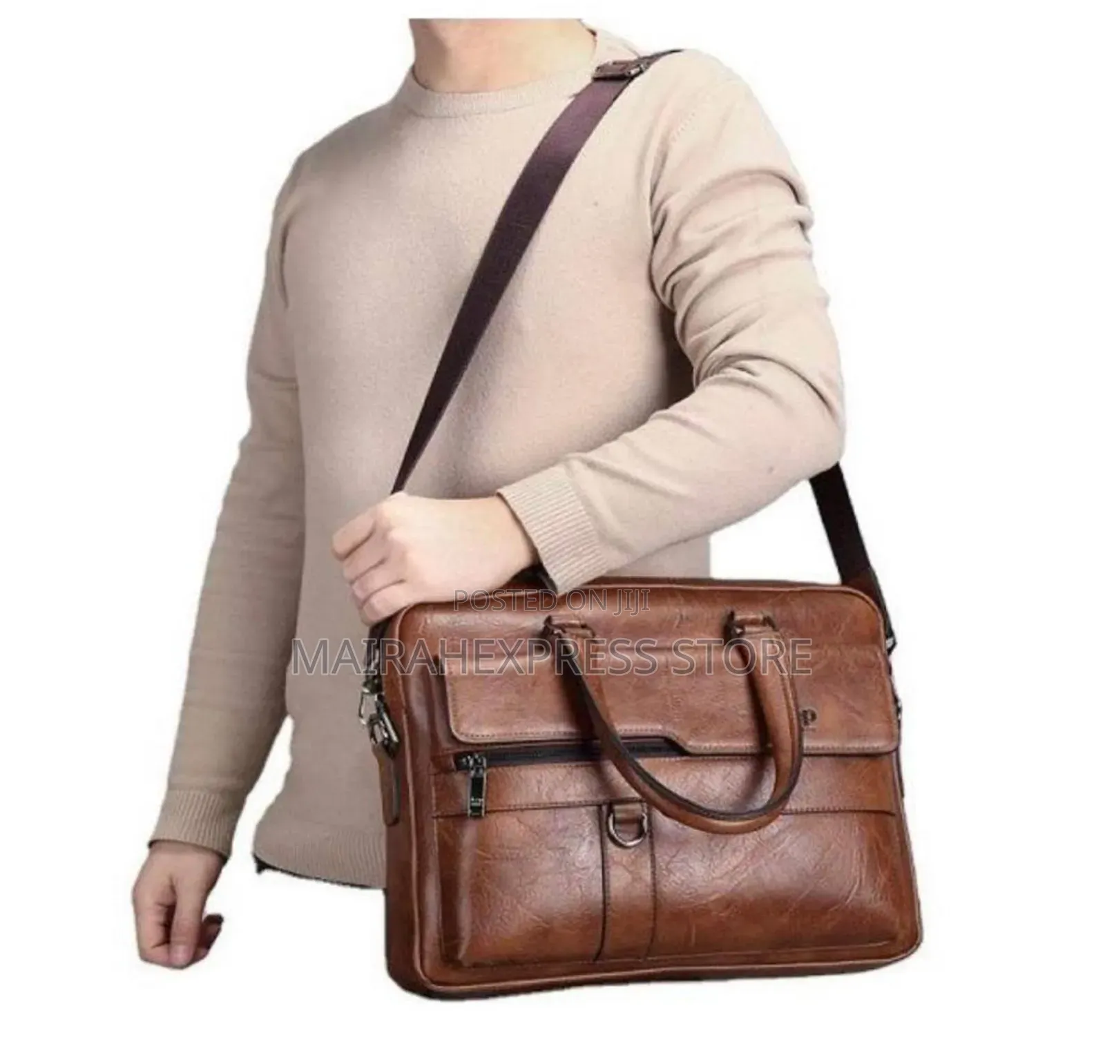 Jeep Buluo Luxury Genuine 4ever Leather Men’S Hand Bag