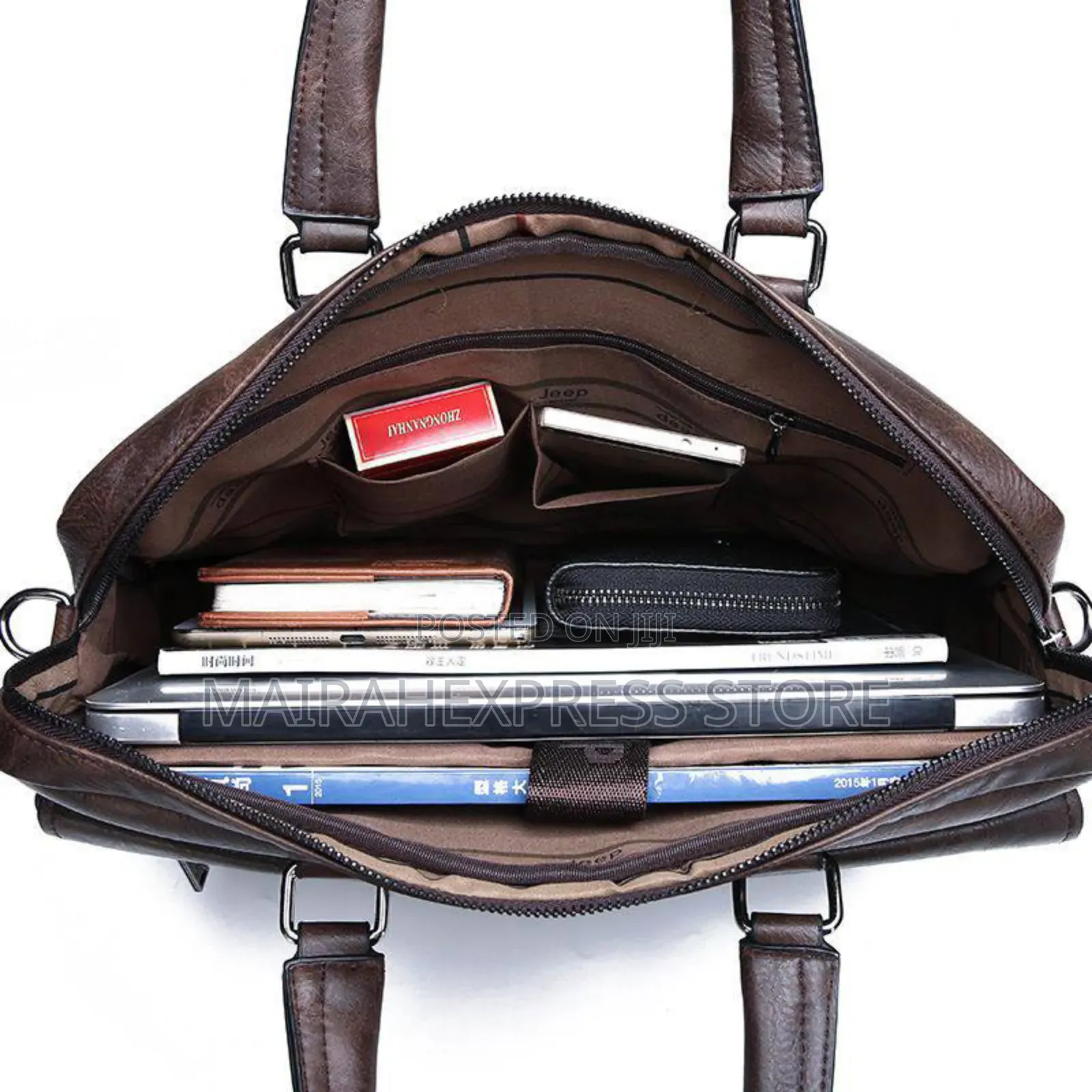 Jeep Buluo Luxury Genuine 4ever Leather Men’S Hand Bag