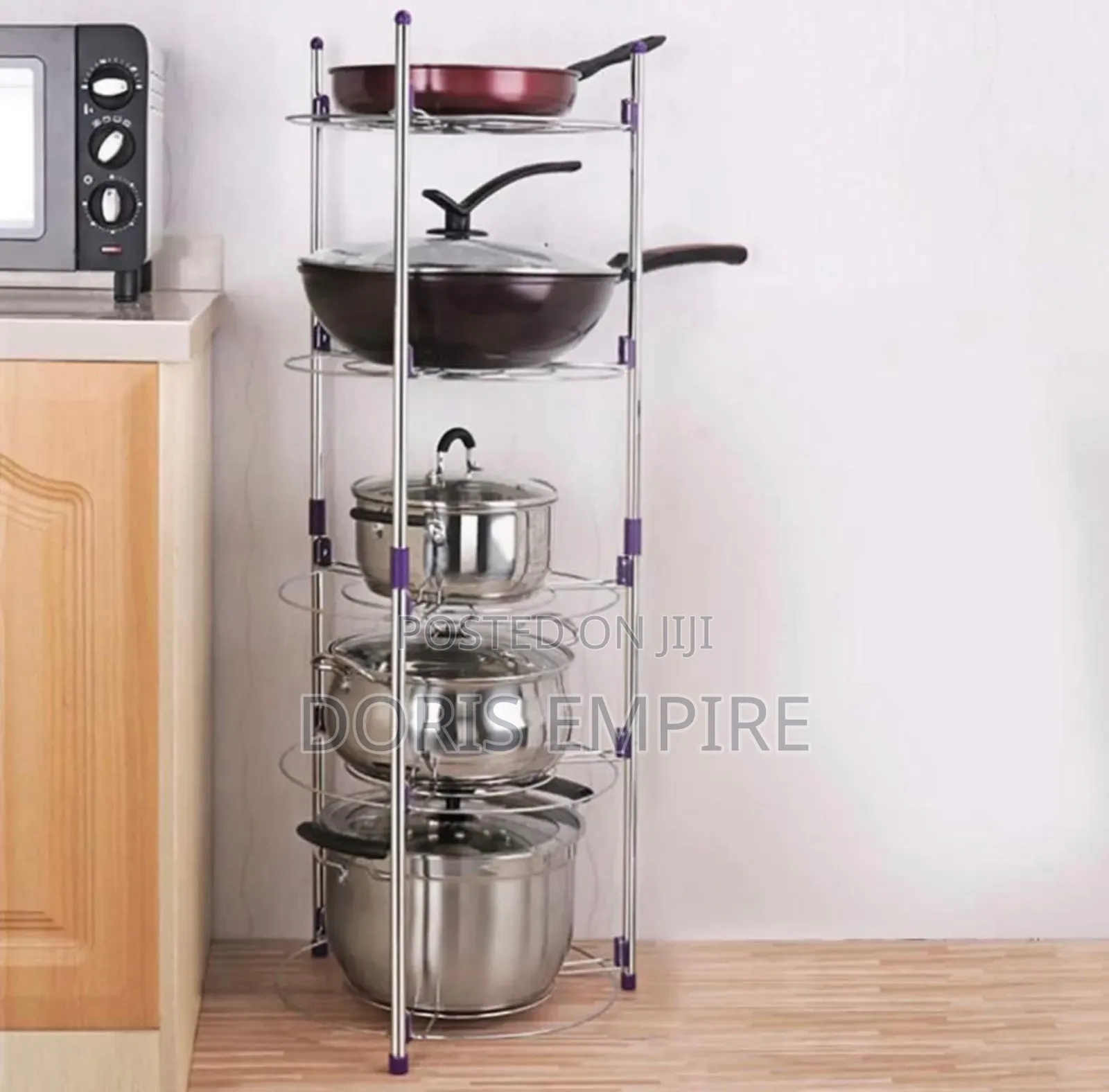 Quality 5 Tiers Pot Rack 
Available Now