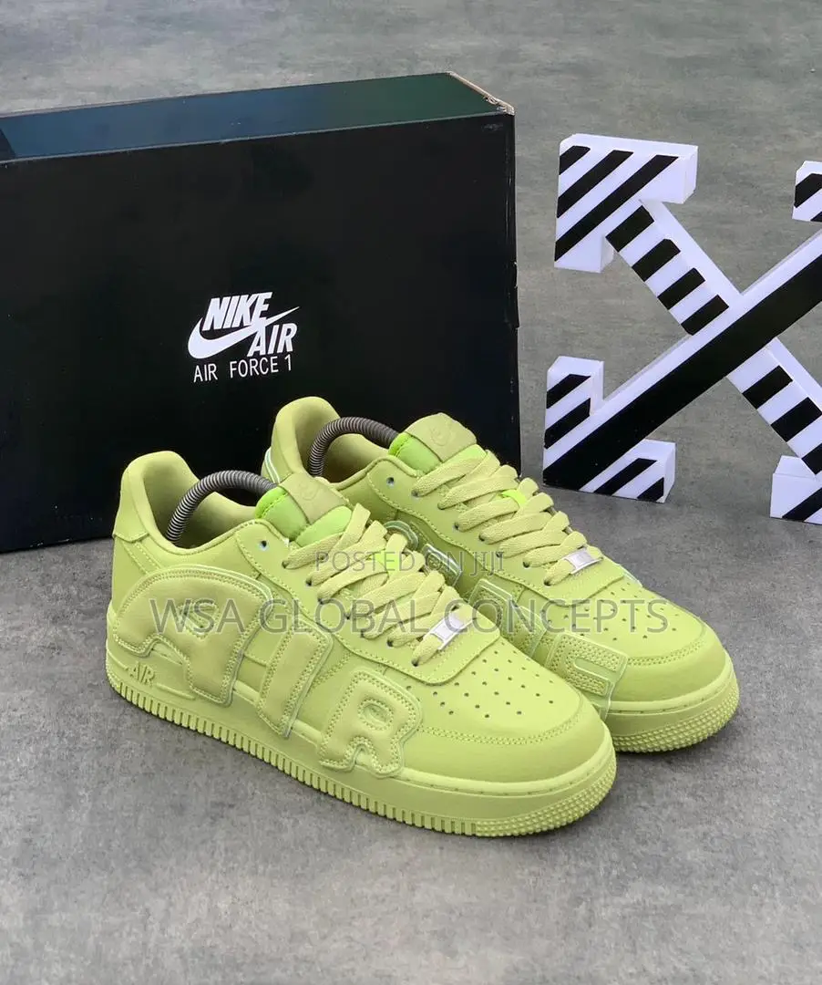 Cactus Plant Flea Nike Air Force 1 Neon Green Sneakers