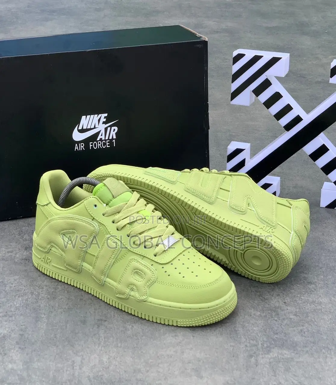 Cactus Plant Flea Nike Air Force 1 Neon Green Sneakers