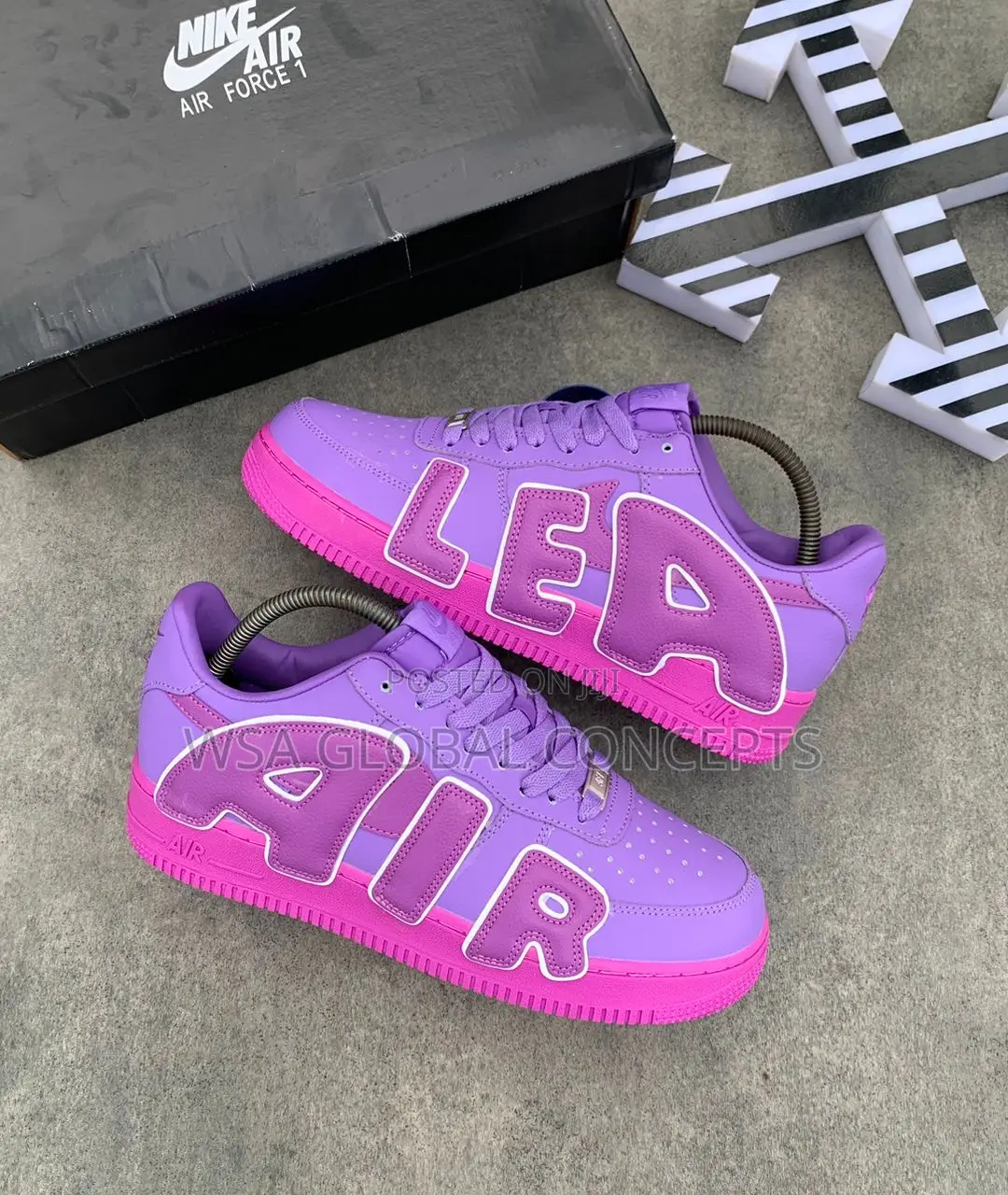 Cactus Plant Flea X Nike Air Force 1 Purple Sneakers
