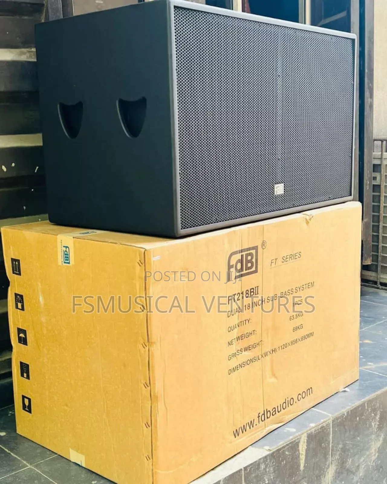 FDB Ft218bii Dual 18 Inch Subwoofers /Bass System