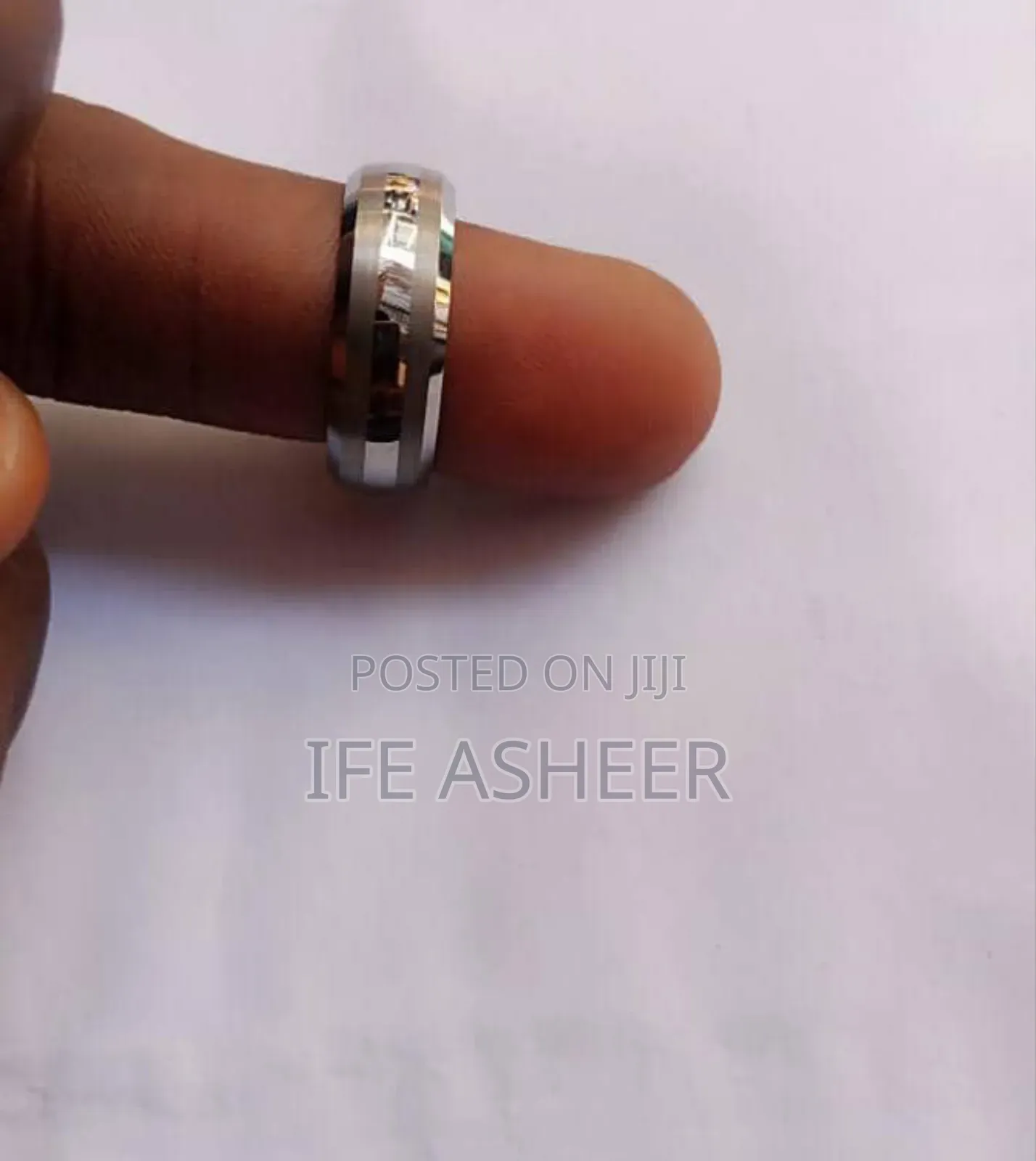 Men's Silver Thick or Slim Wedding Band 0005