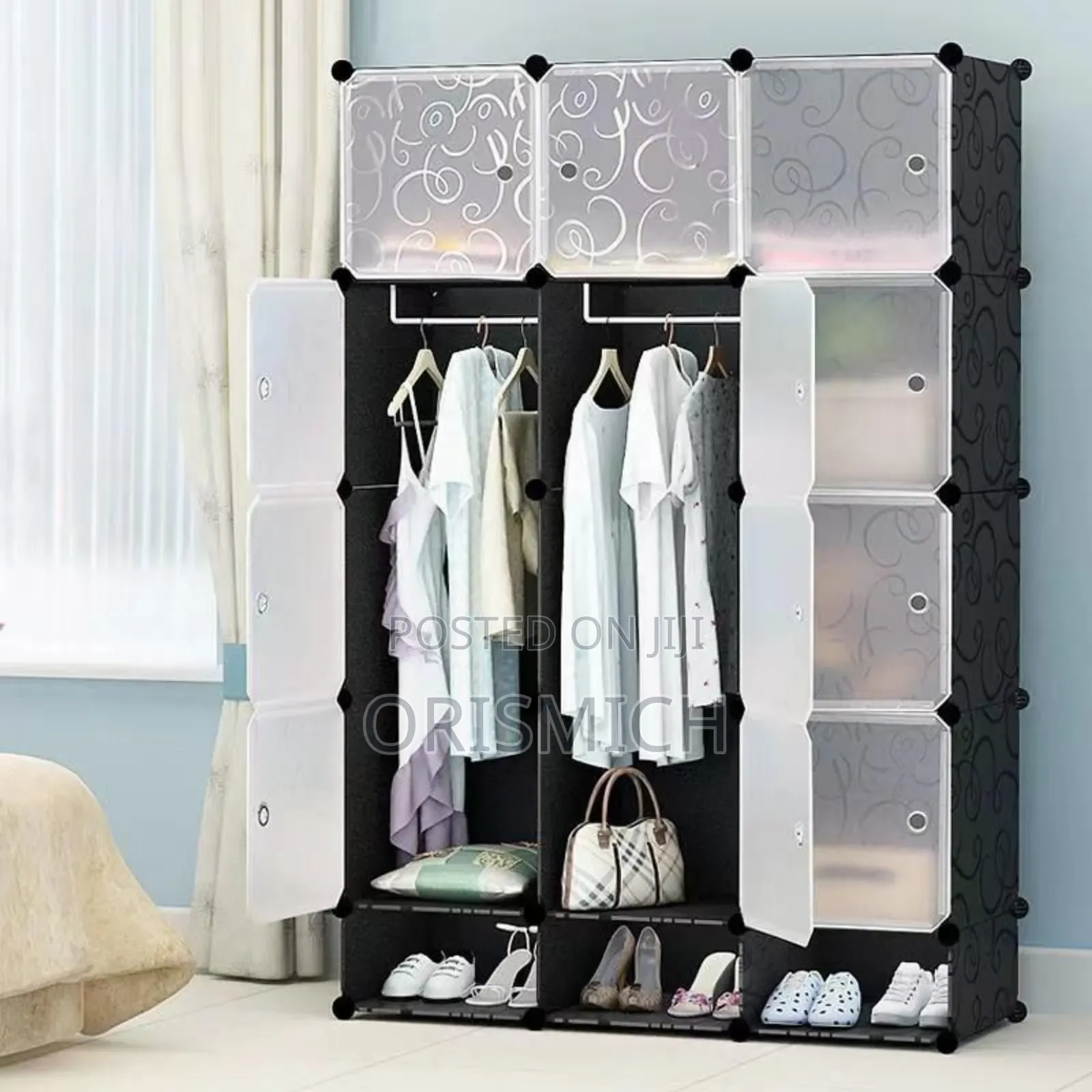 12 Cube Fabric Wardrobe