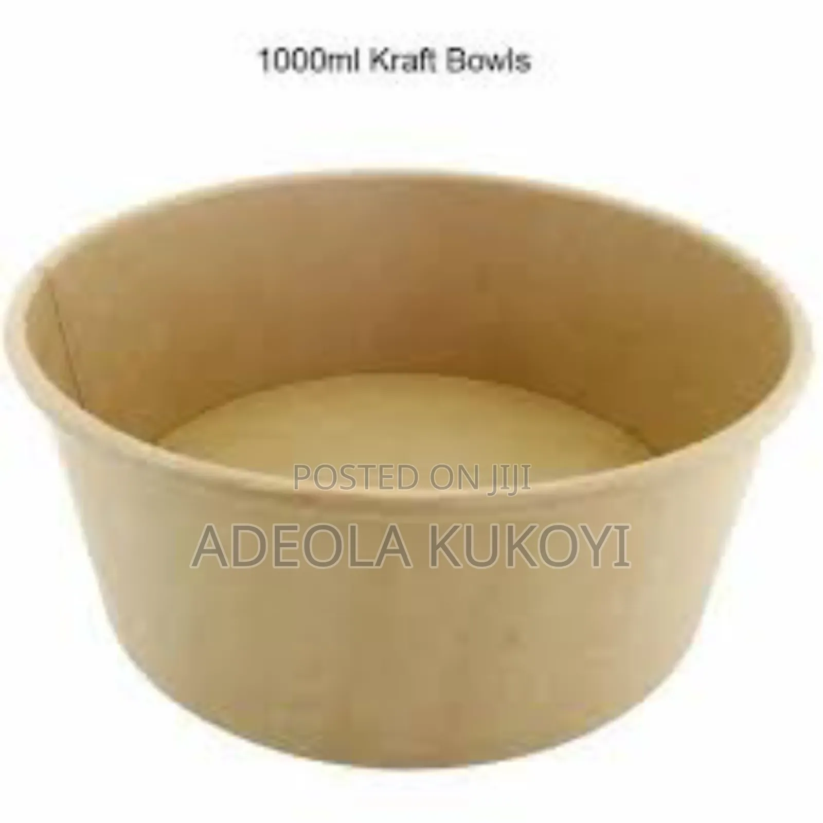 1000ml Paper / Kraft Bowl - 1000pcs