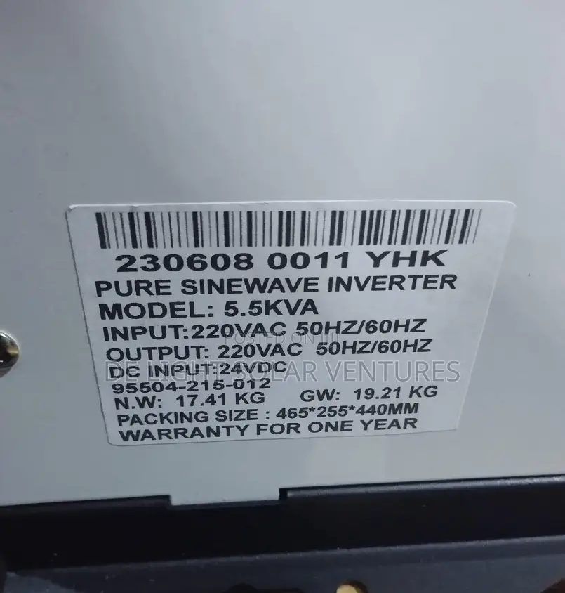 5.5kva 24v Yohako Pure Sine Wave Inverter Available
