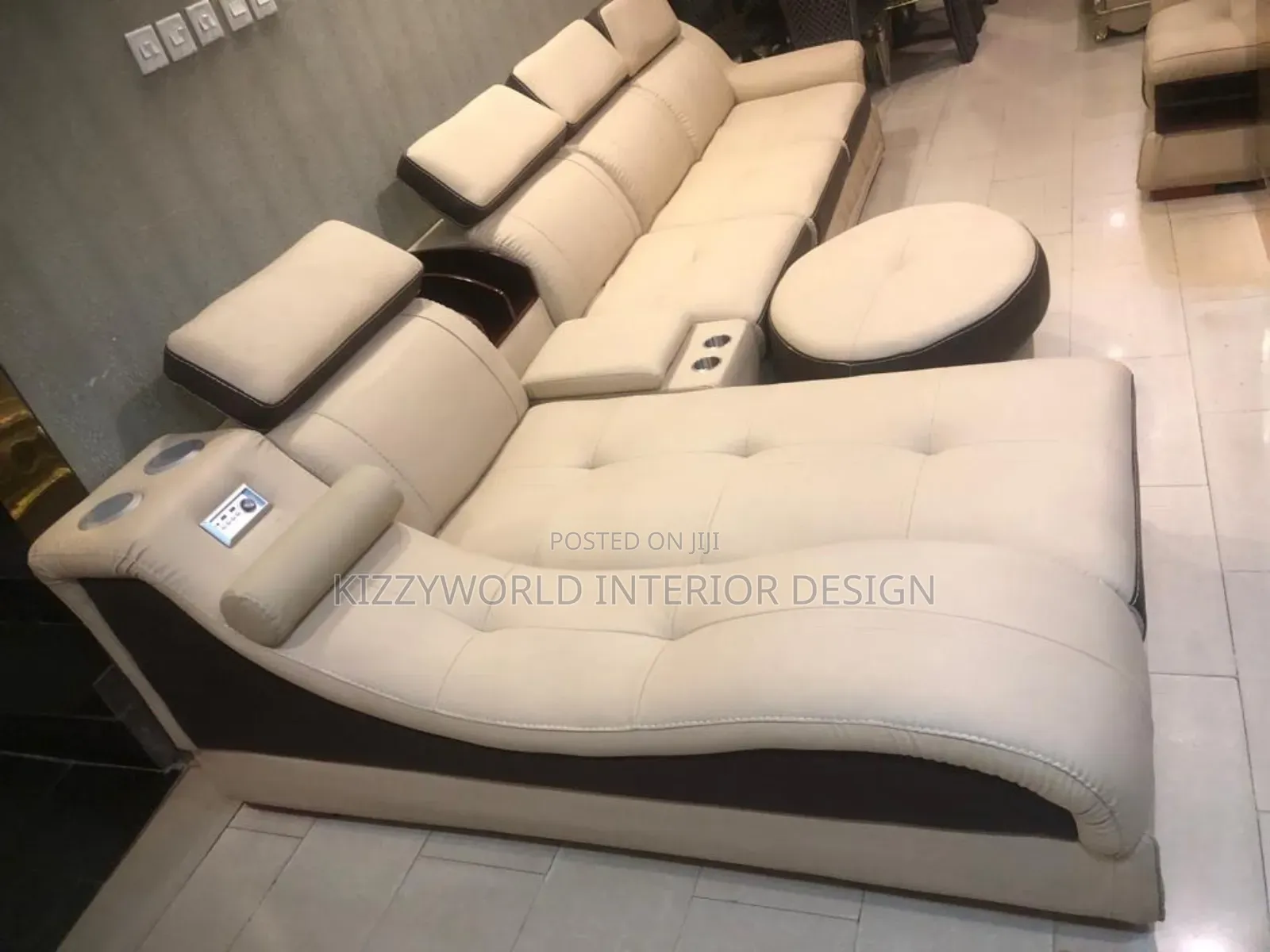 L Shape Sofa Chair Set