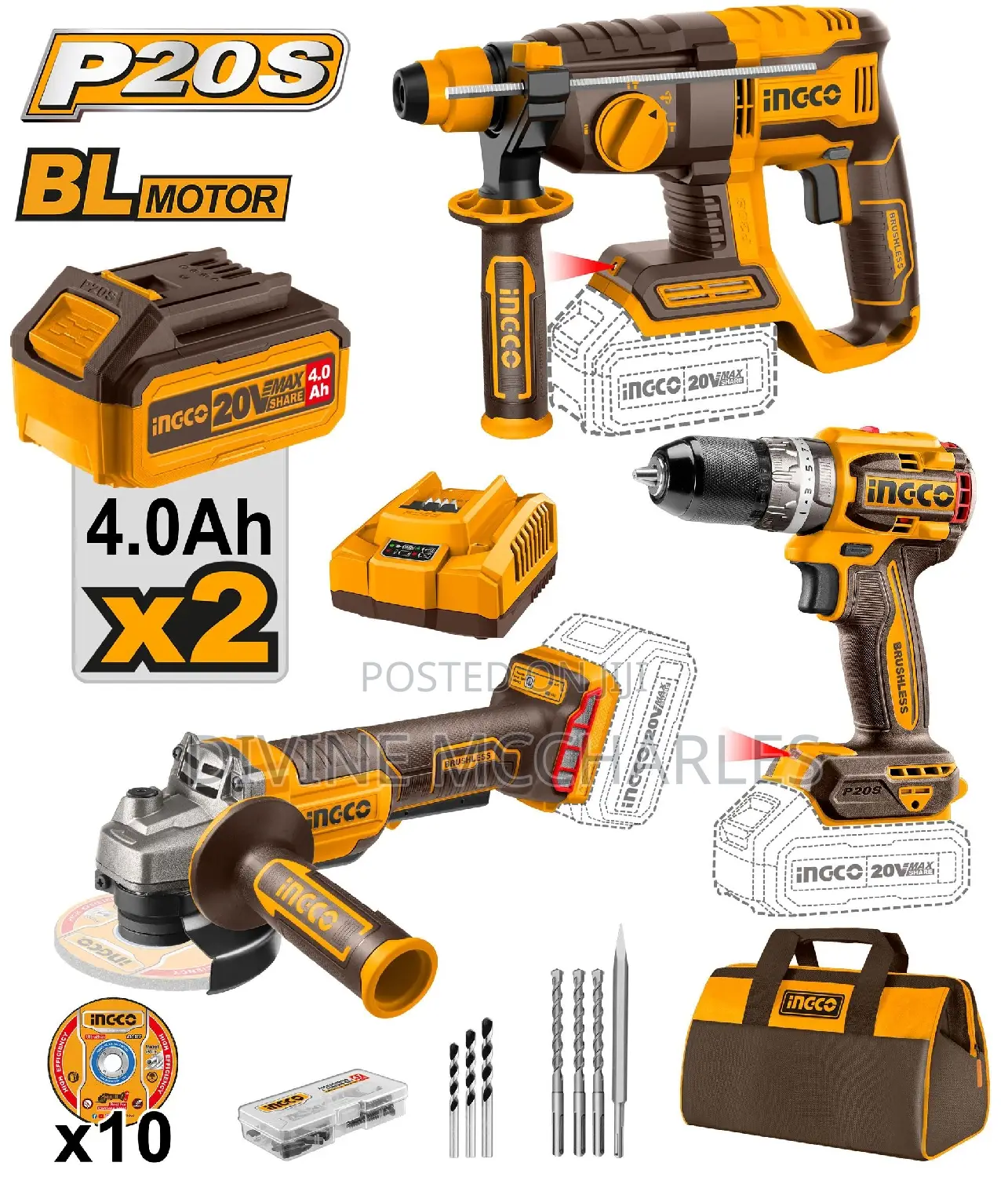 Cosli240202 Cordless 3in1 Combo Kit