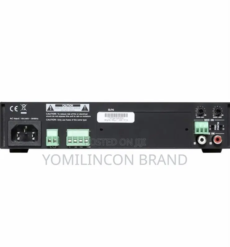 Audac Com108 Public Address Amplifier 80w At 70/100v