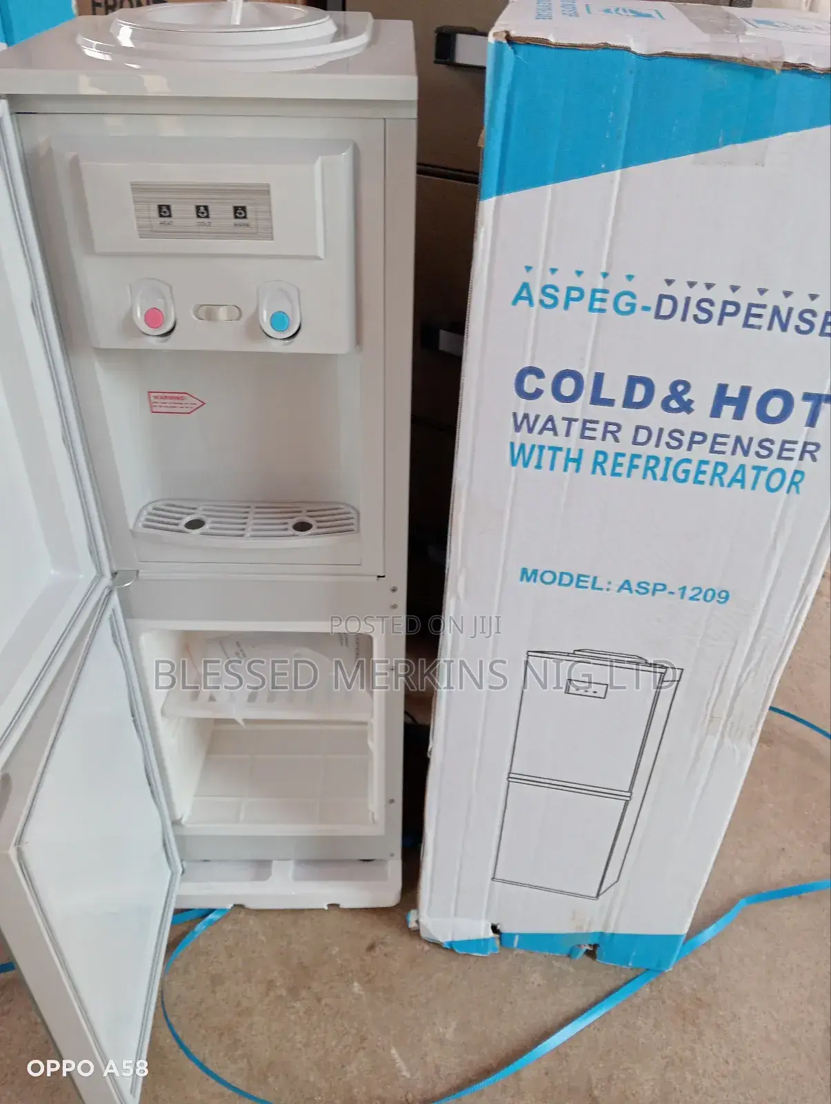 Aspeg Water Dispenser With Fridge and Child Lock