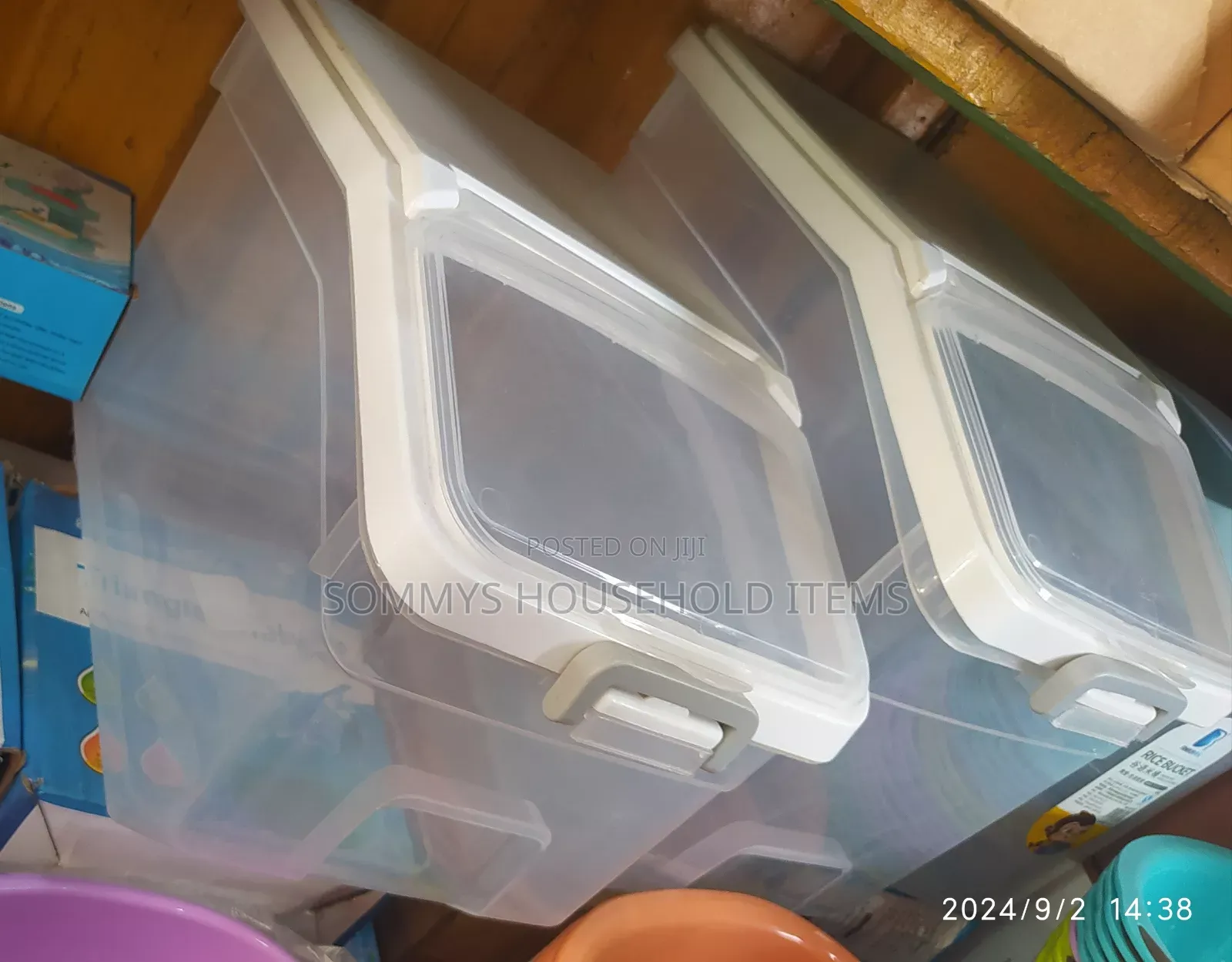 Rice Storage Container 30kg - 30,000 / 20kg - 25,000.