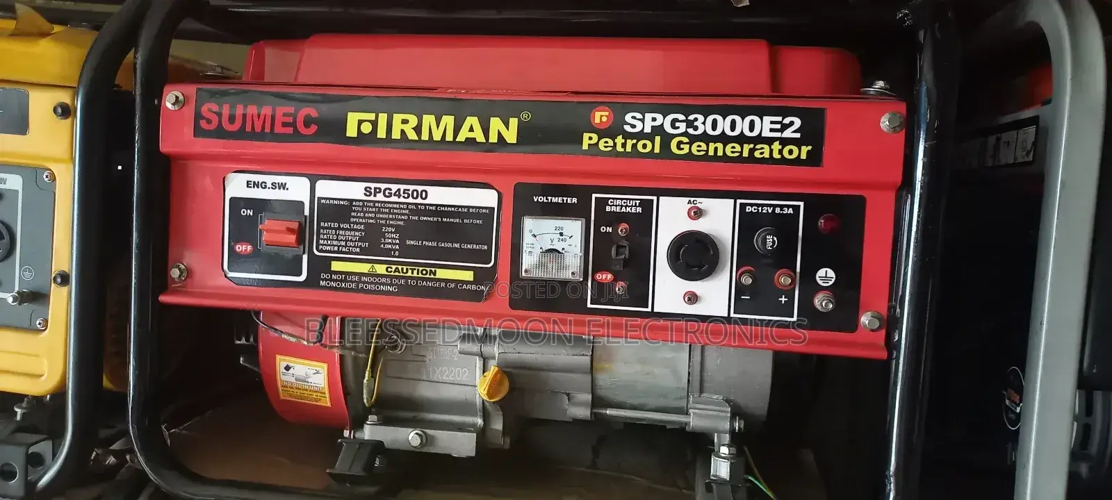 Sumec Firman Cooper Coil Generator 3.5kva 3 Years Warranty