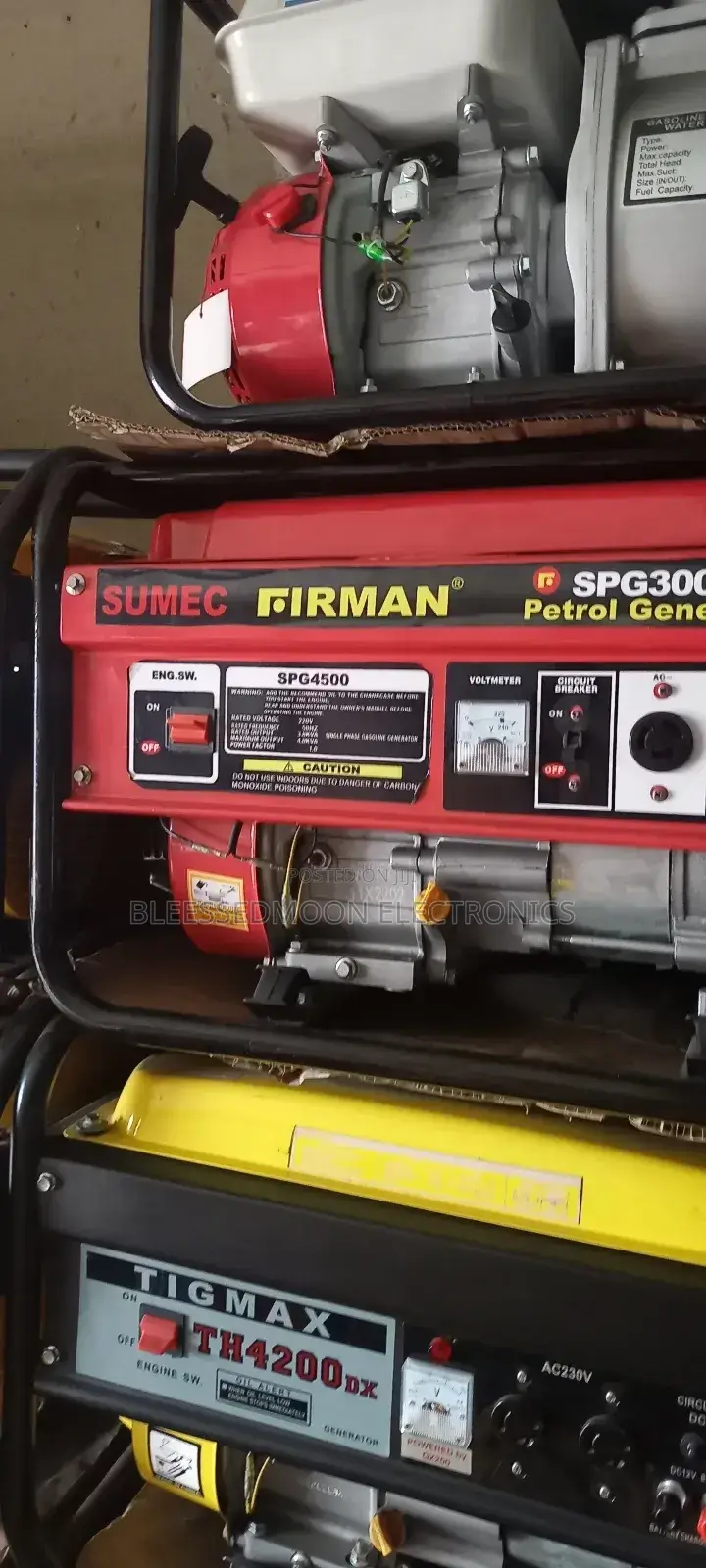 Sumec Firman Cooper Coil Generator 3.5kva 3 Years Warranty
