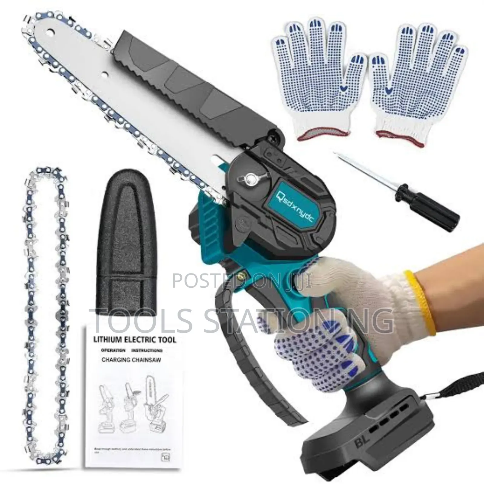 Mini 8" Cordless Chain Saw Machine