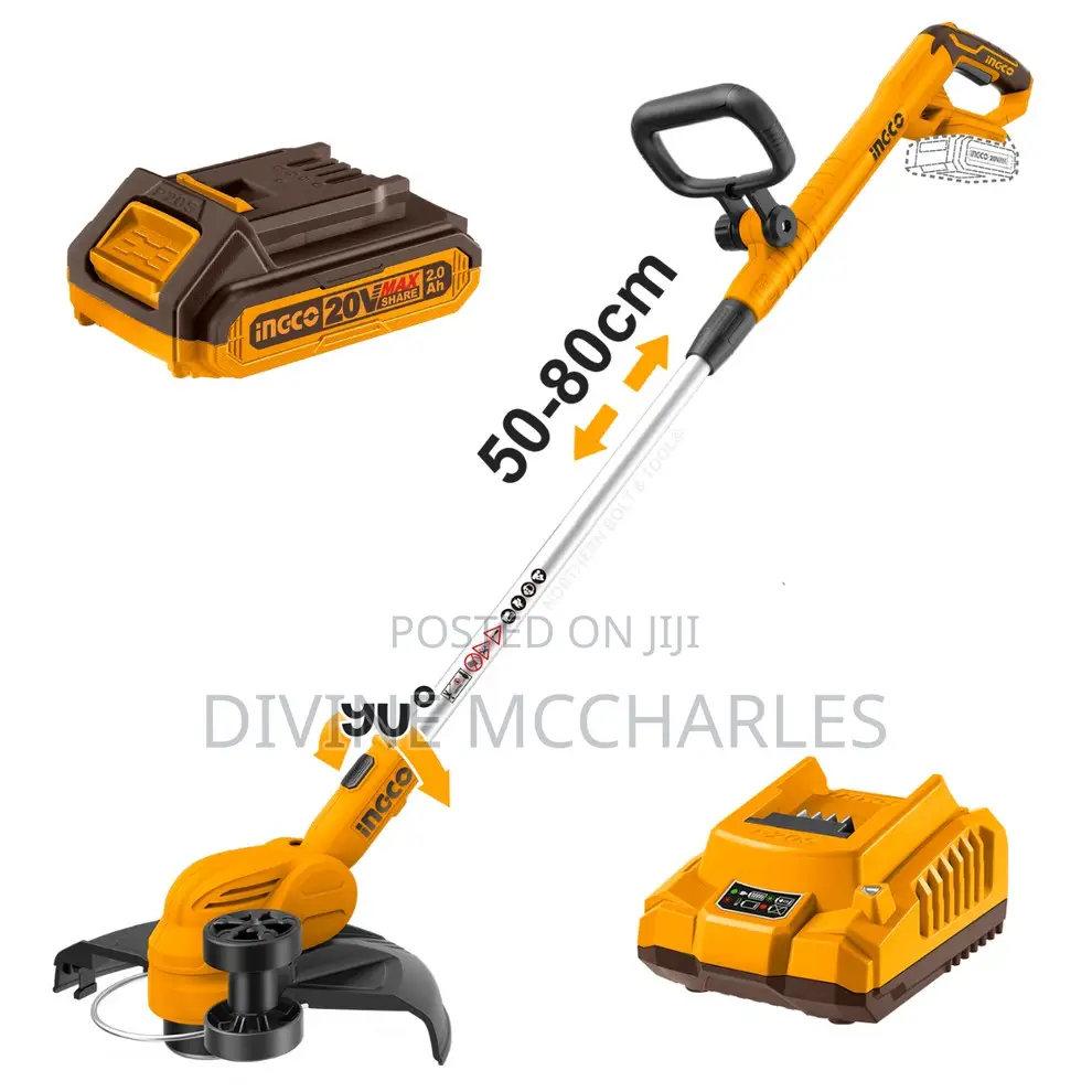Ingco CGTLI203285 – 20V Lithium-ion Grass Trimmer