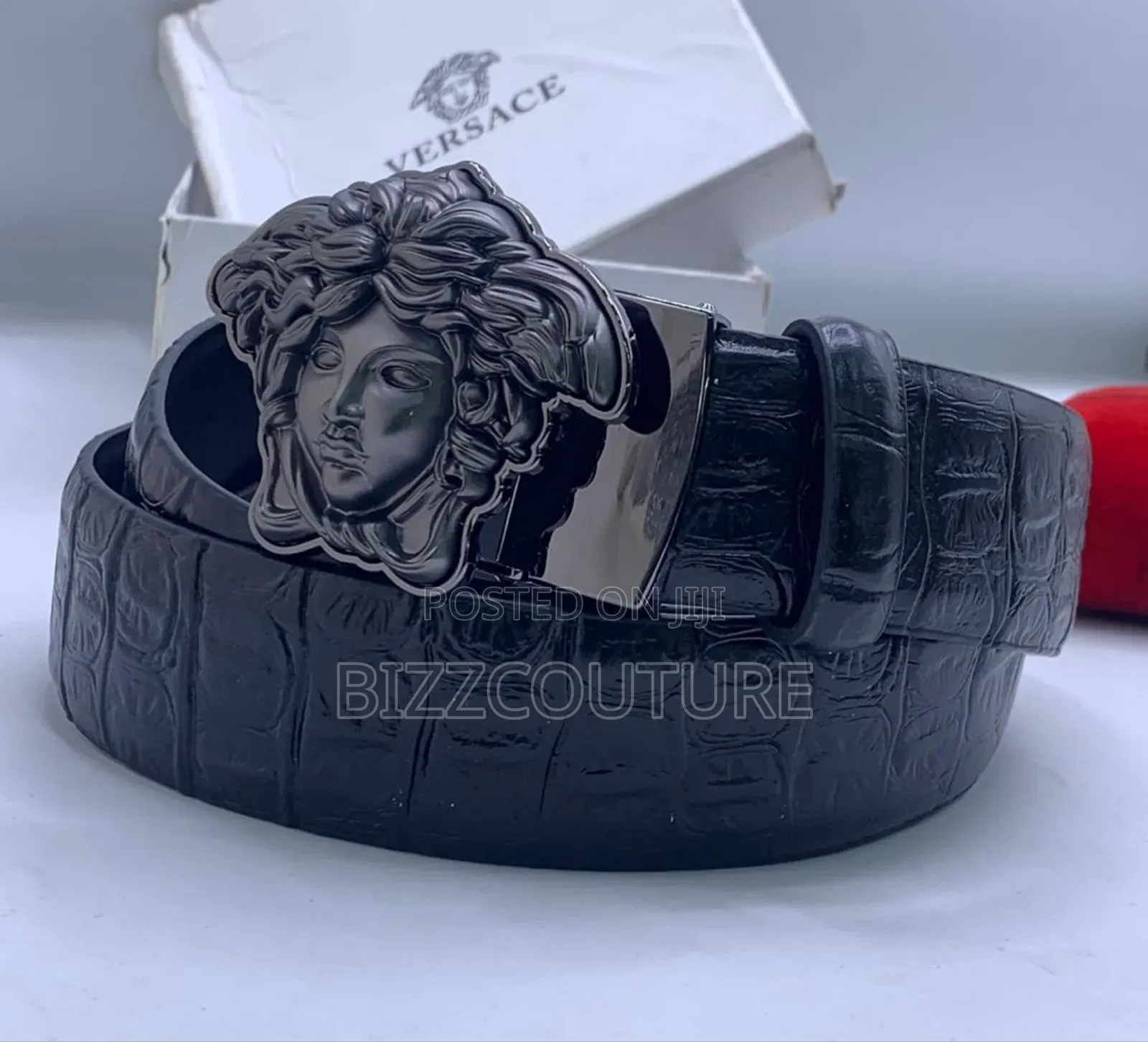 Original VERSACE Leather Belts Available in Store