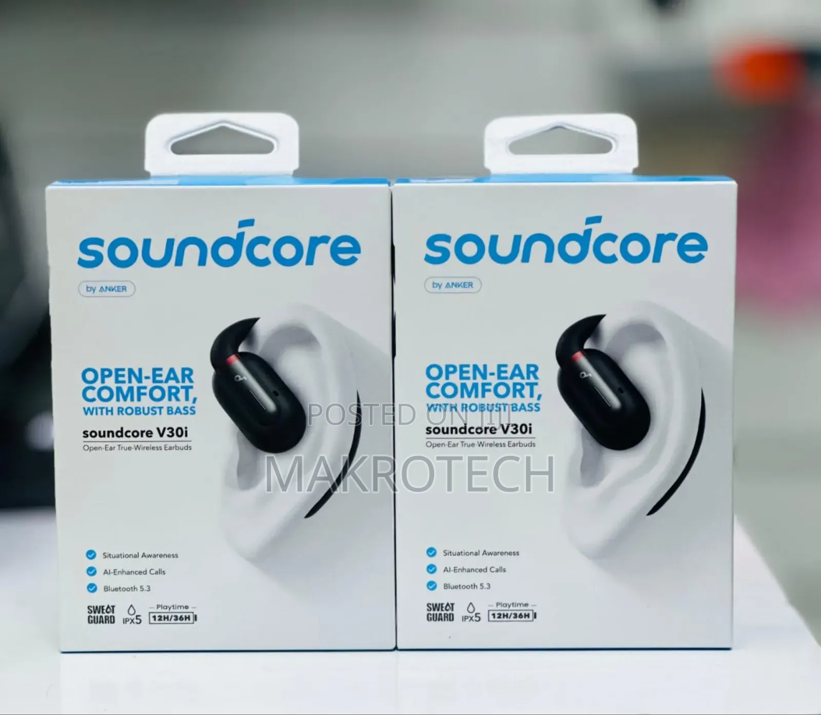 Soundcore by Anker V30i Open-Ear Headphones, Ultra-Comfort,